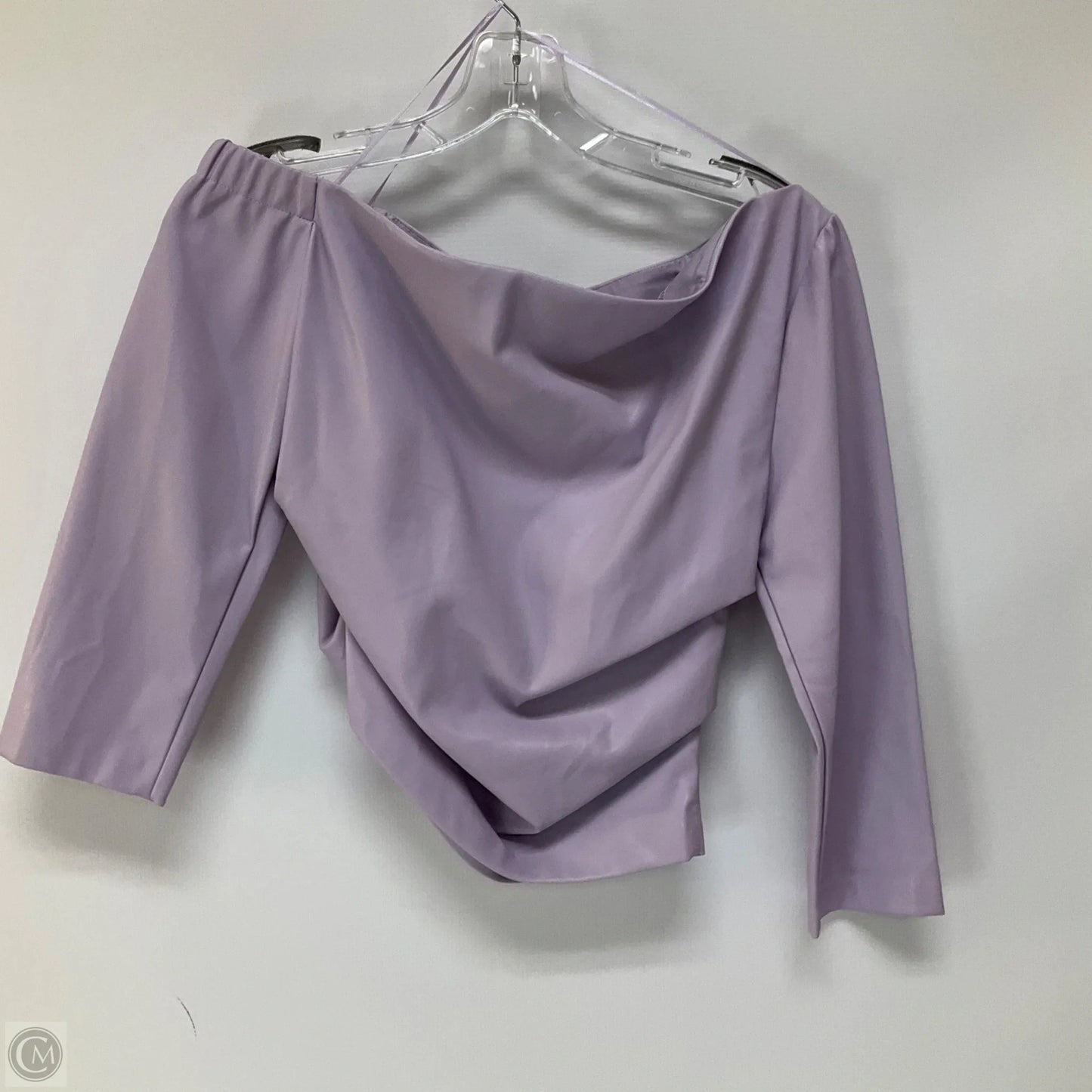 Top Long Sleeve By Zara In Purple, Size: M