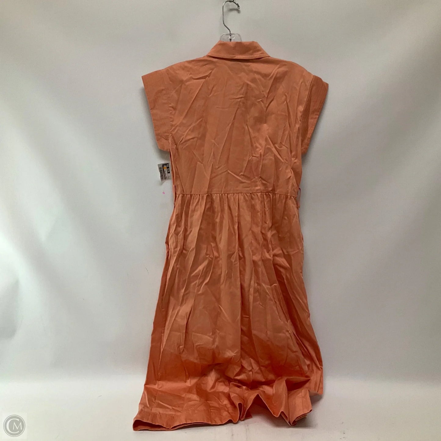 Dress Casual Midi By Donna Karan In Peach, Size: 2