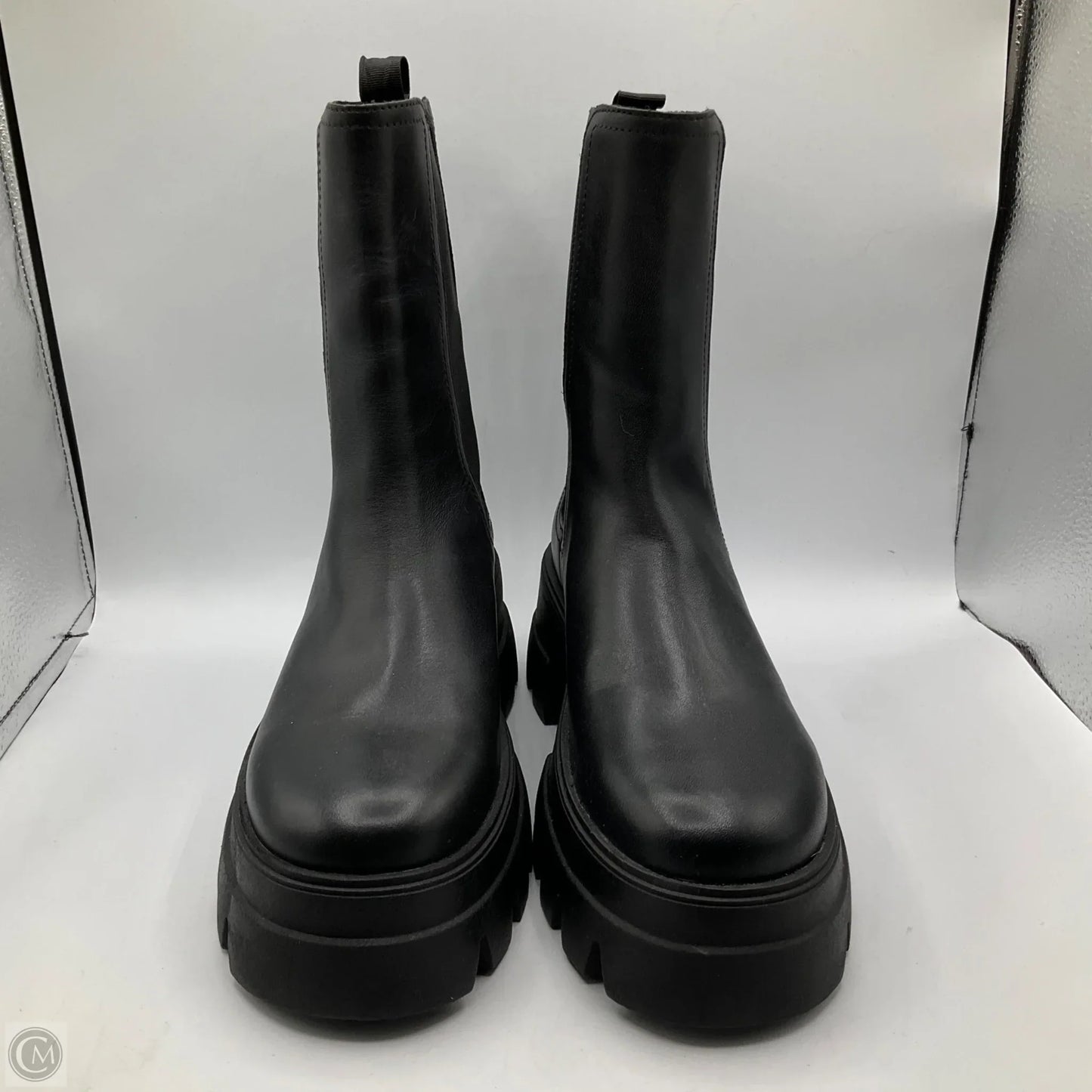 Boots Mid-calf Flats By Cmb In Black, Size: 8.5