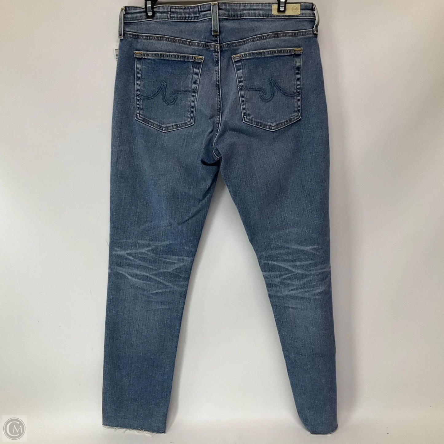Jeans Skinny By Adriano Goldschmied In Blue Denim, Size: 10