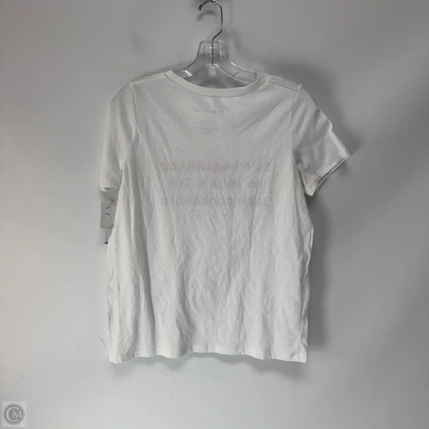Top Short Sleeve By Grayson Threads In White, Size: L