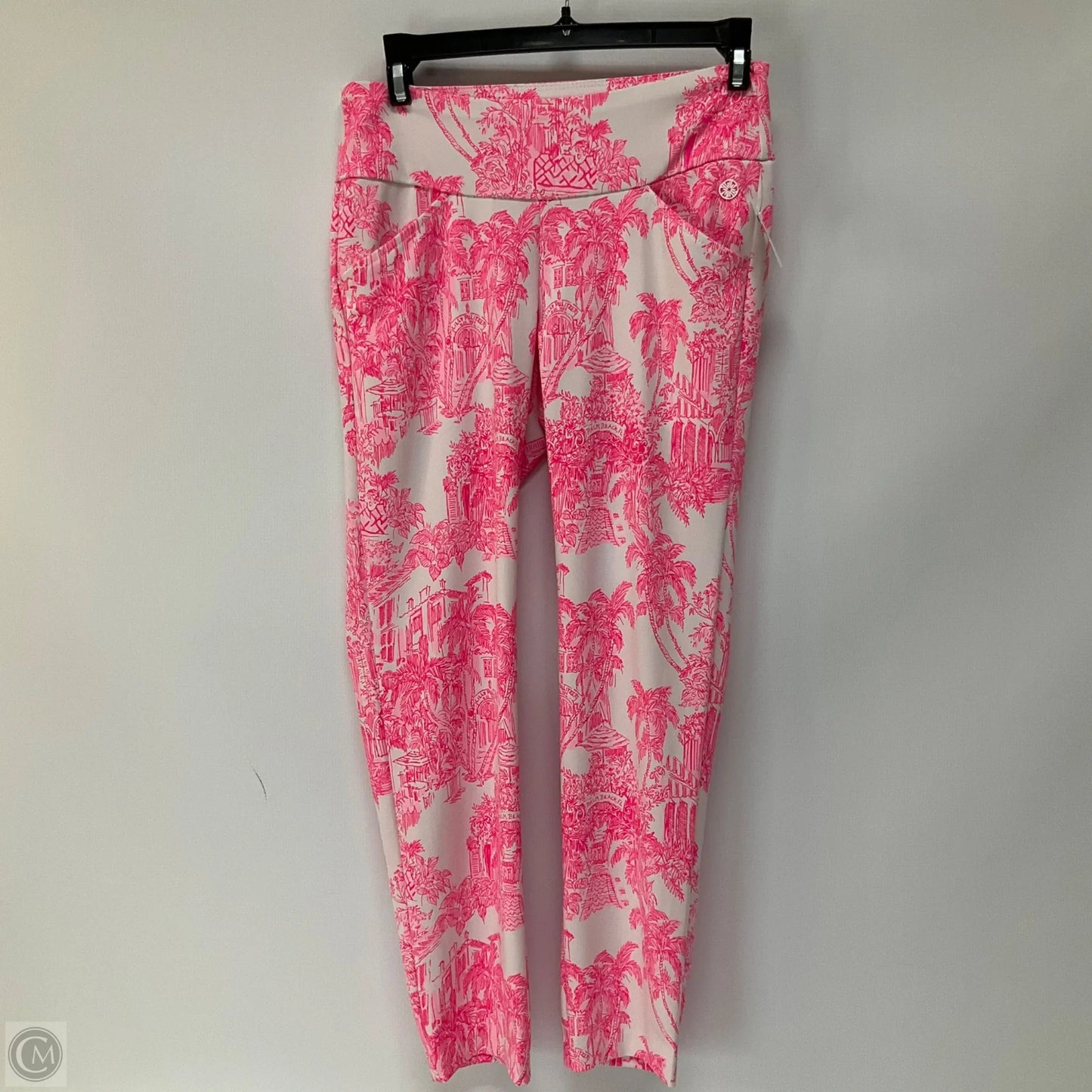 Pants Designer By Lilly Pulitzer In Pink & White, Size: 0