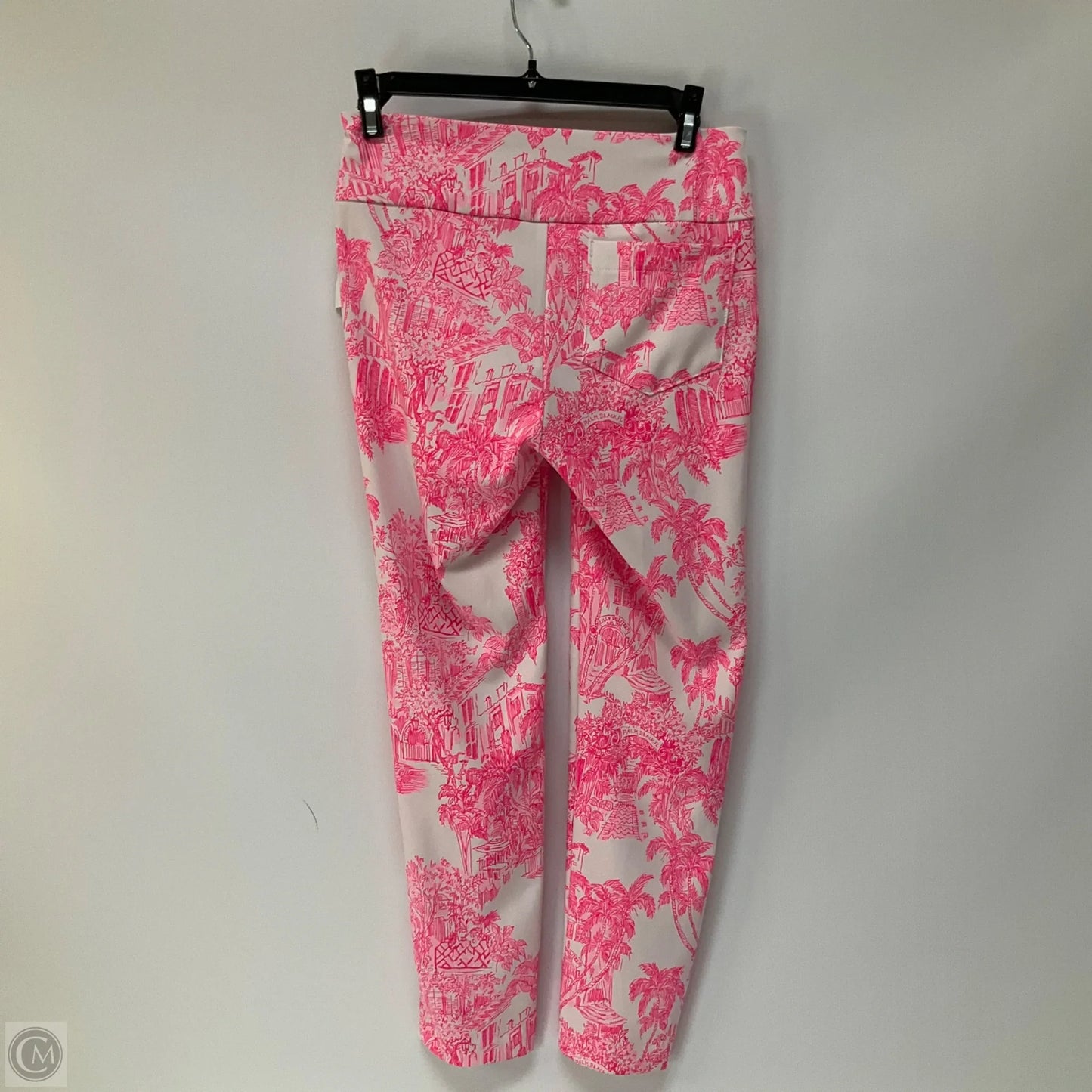 Pants Designer By Lilly Pulitzer In Pink & White, Size: 0