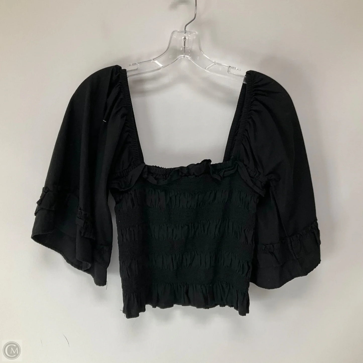 Top 3/4 Sleeve By Free People In Black, Size: M