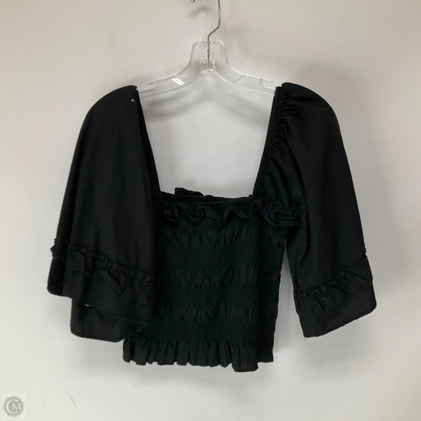 Top 3/4 Sleeve By Free People In Black, Size: M