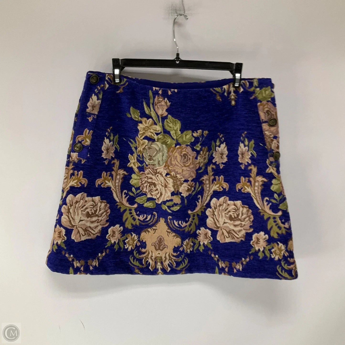 Skirt Midi By Anthropologie In Blue, Size: 14