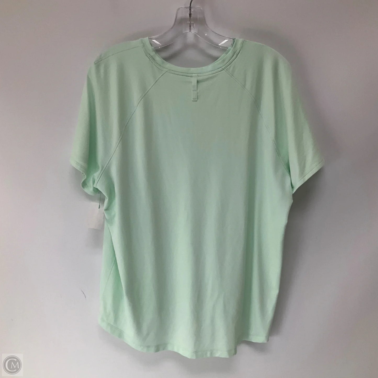 Athletic Top Short Sleeve By Lululemon In Green, Size: M