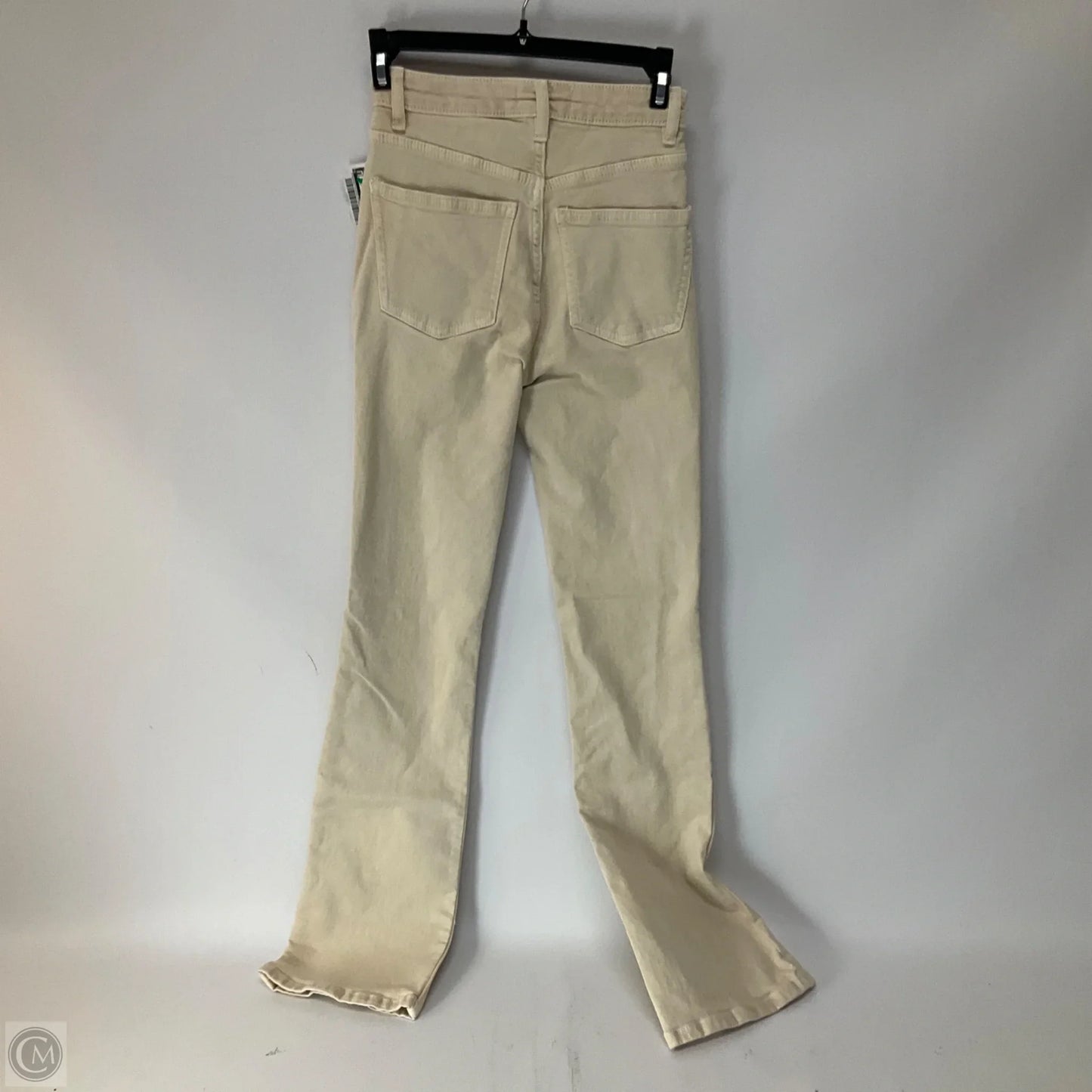 Jeans Flared By Zara In Cream Denim, Size: 2