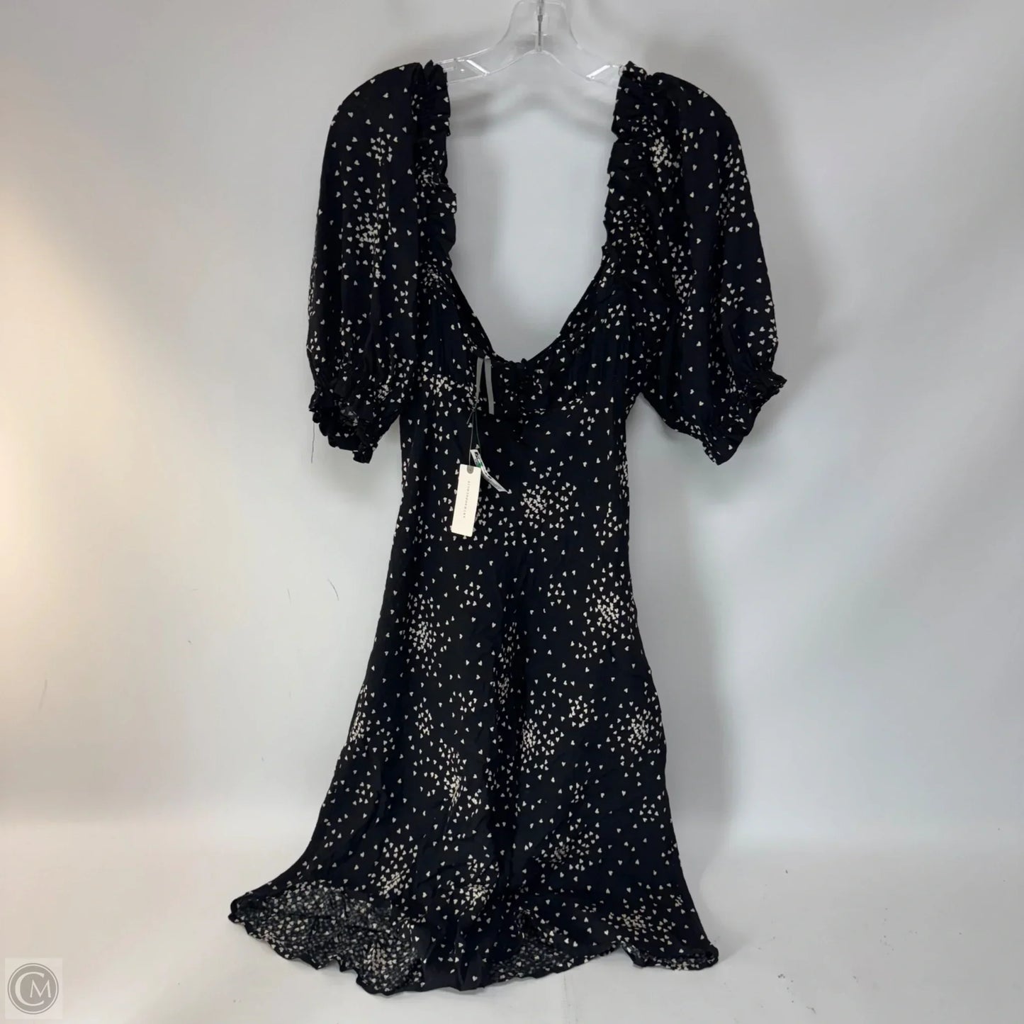 Dress Casual Midi By Anthropologie In Black, Size: L