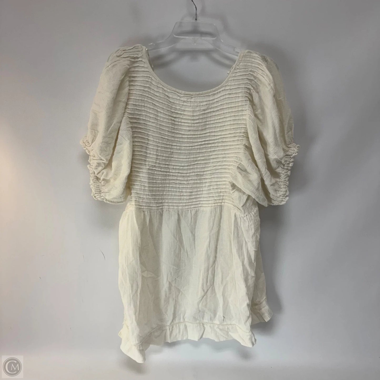 Tunic Short Sleeve By Free People In Cream, Size: Lp