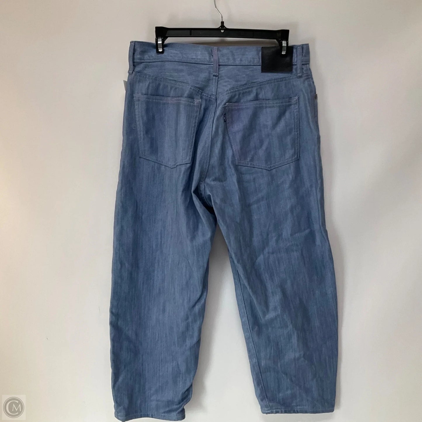 Jeans Cropped By Levis In Blue Denim, Size: 8