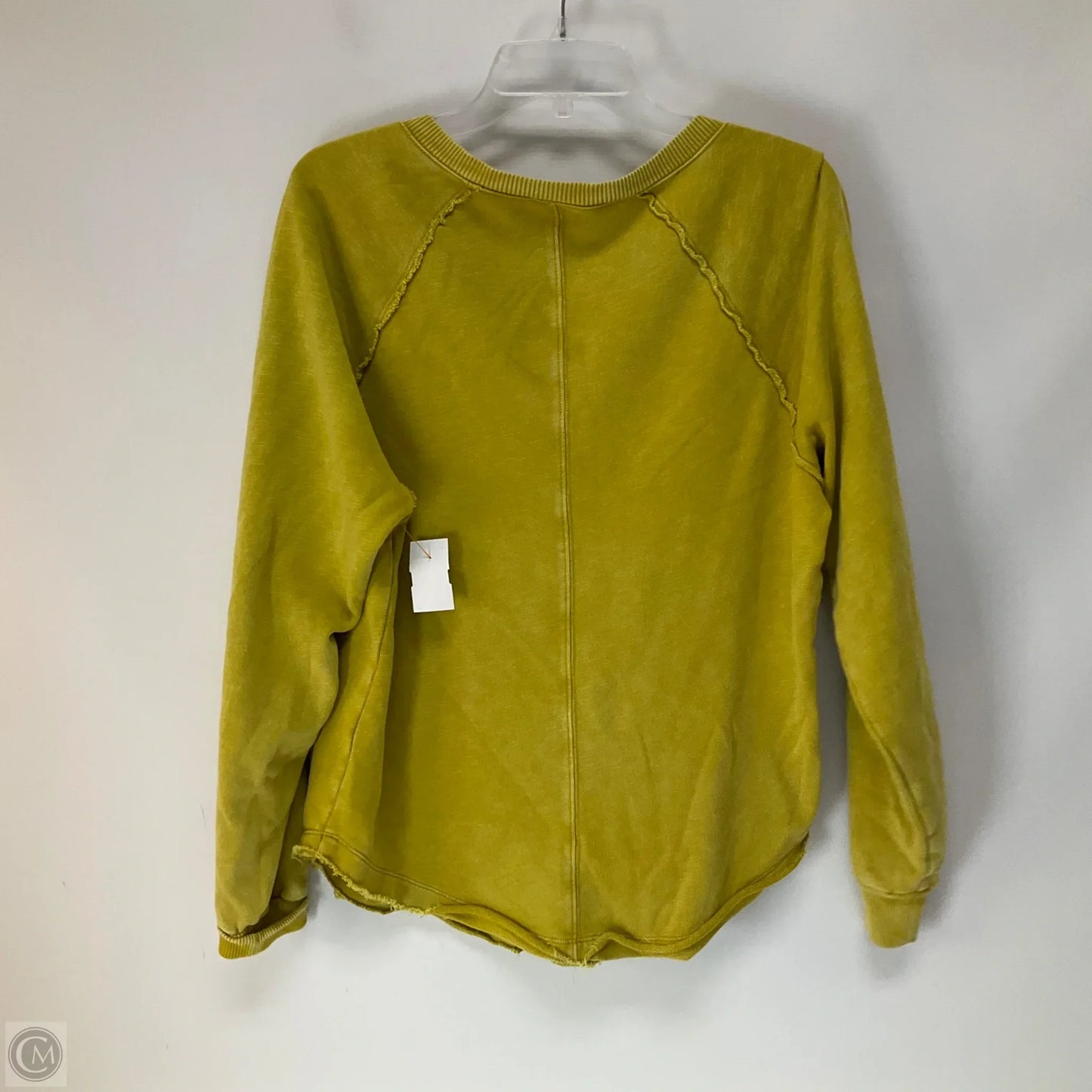 Sweatshirt Crewneck By Pilcro In Yellow, Size: S