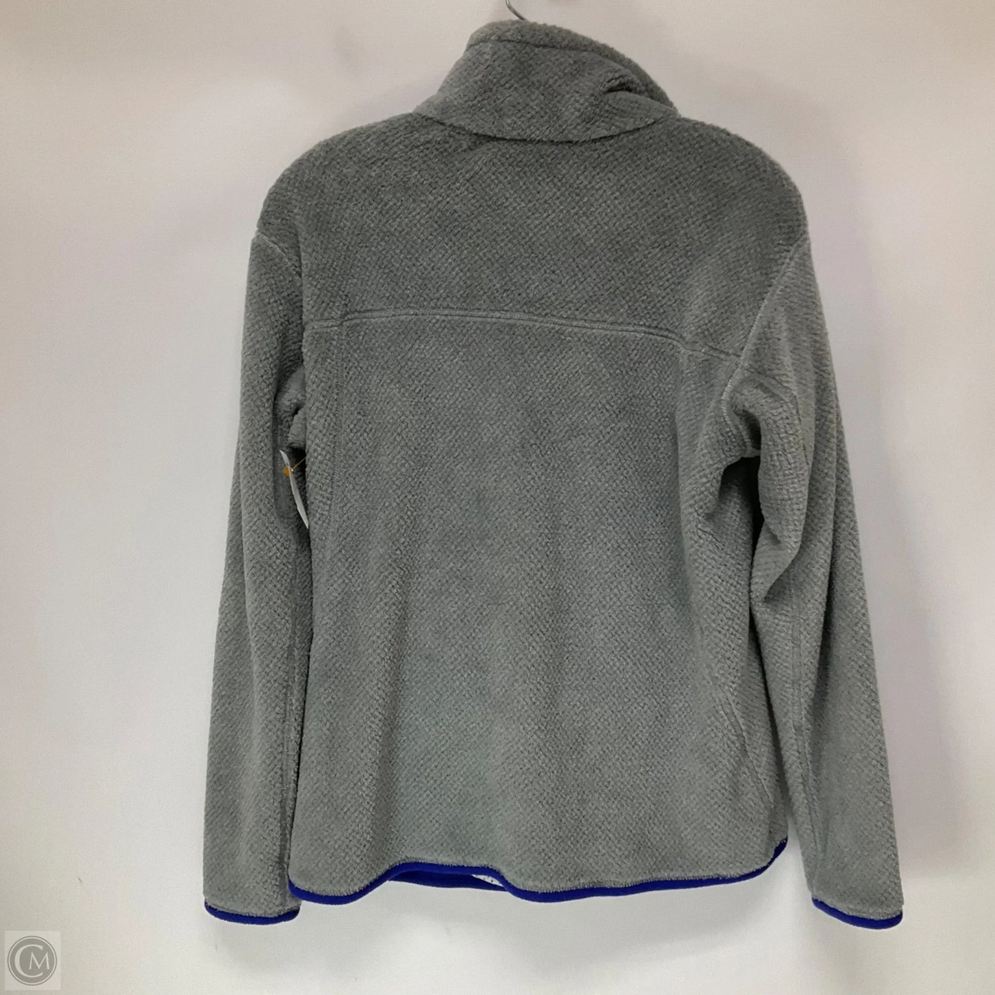 Jacket Fleece By Patagonia In Grey & Purple, Size: L