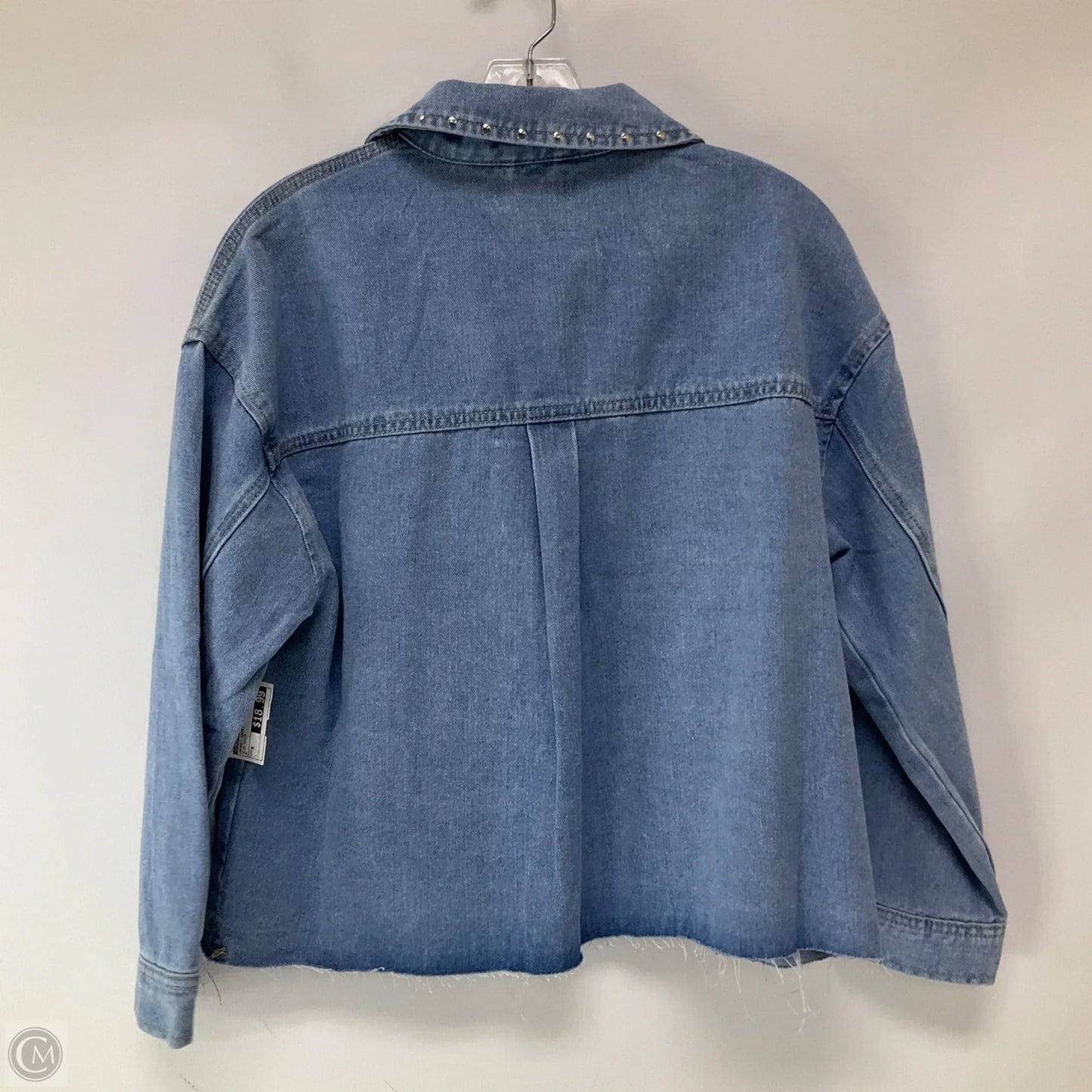 Jacket Shirt By Sincerely Jules In Blue Denim, Size: M