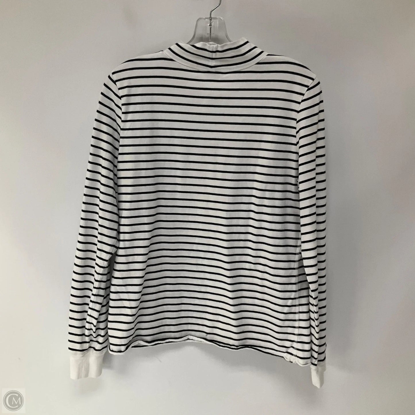 Top Long Sleeve By Anthropologie In Striped Pattern, Size: L