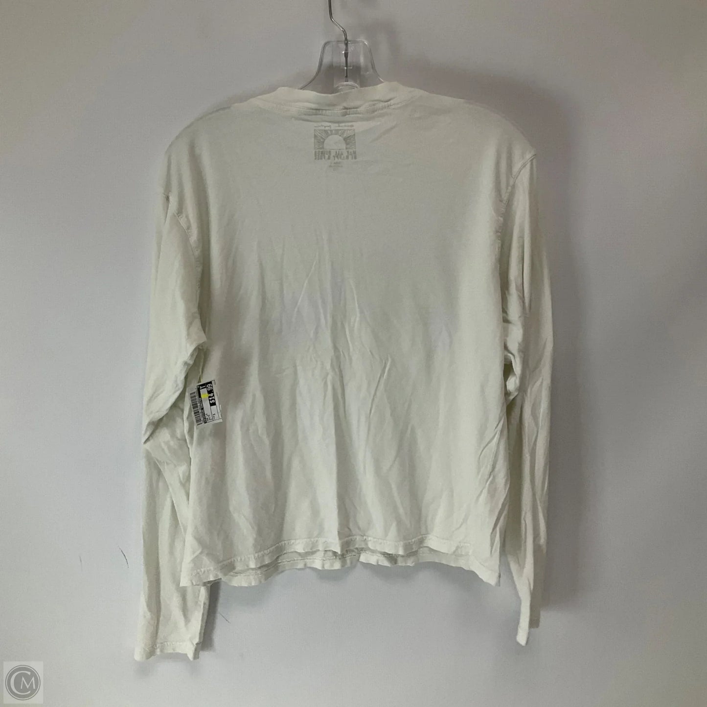 Top Long Sleeve By Spiritual Gangster In White, Size: S