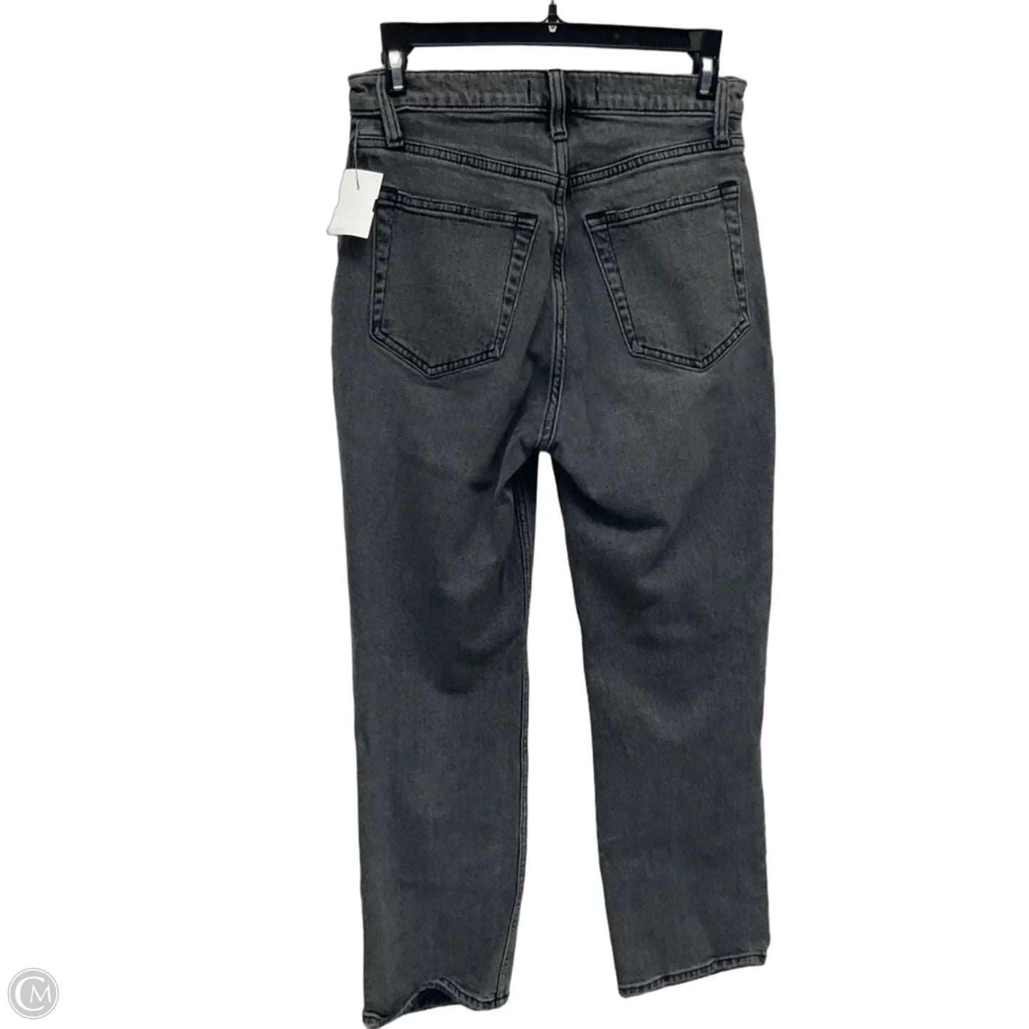 Jeans Straight By Abercrombie And Fitch In Grey Denim, Size: 2