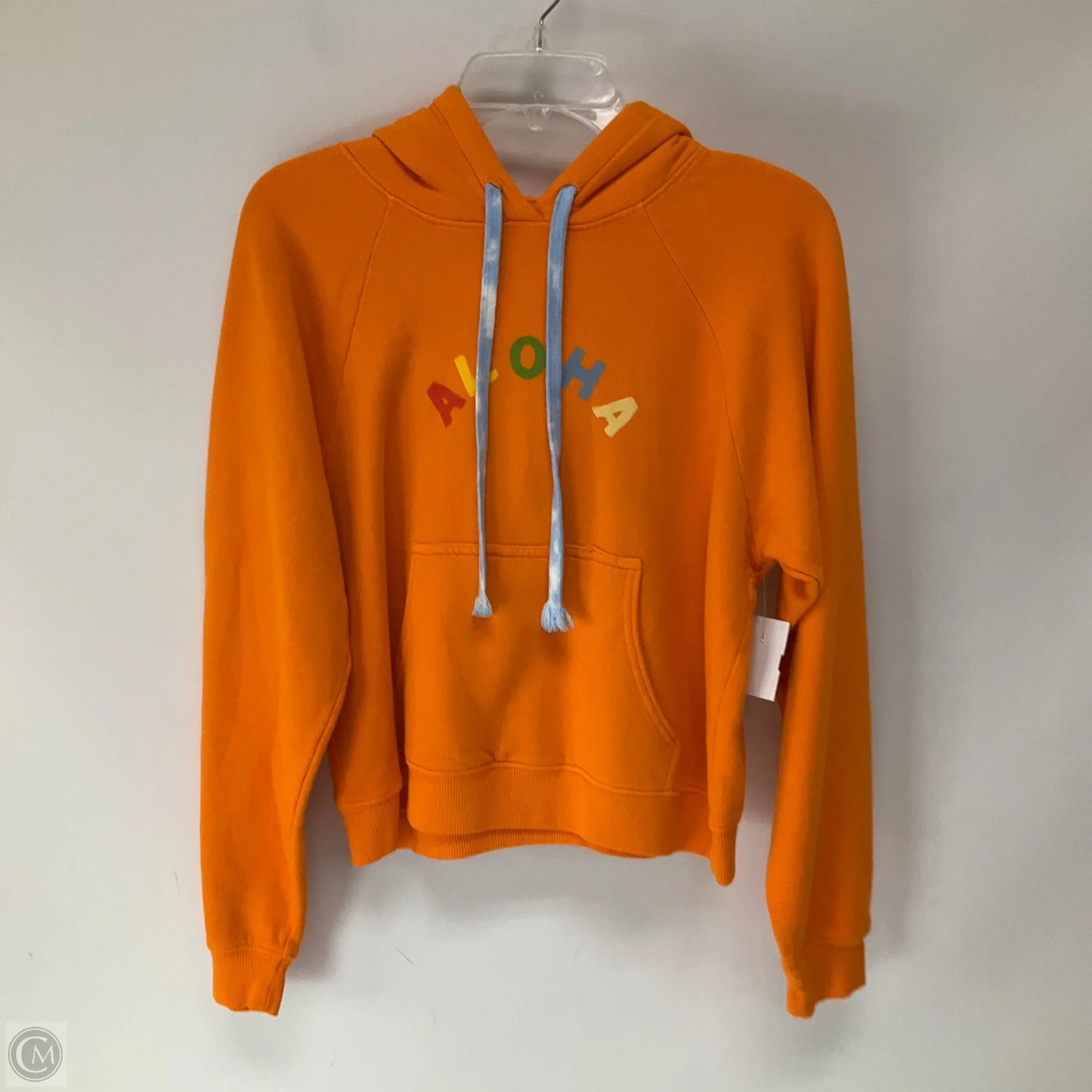 Sweatshirt Hoodie By Clothes Mentor In Orange, Size: S