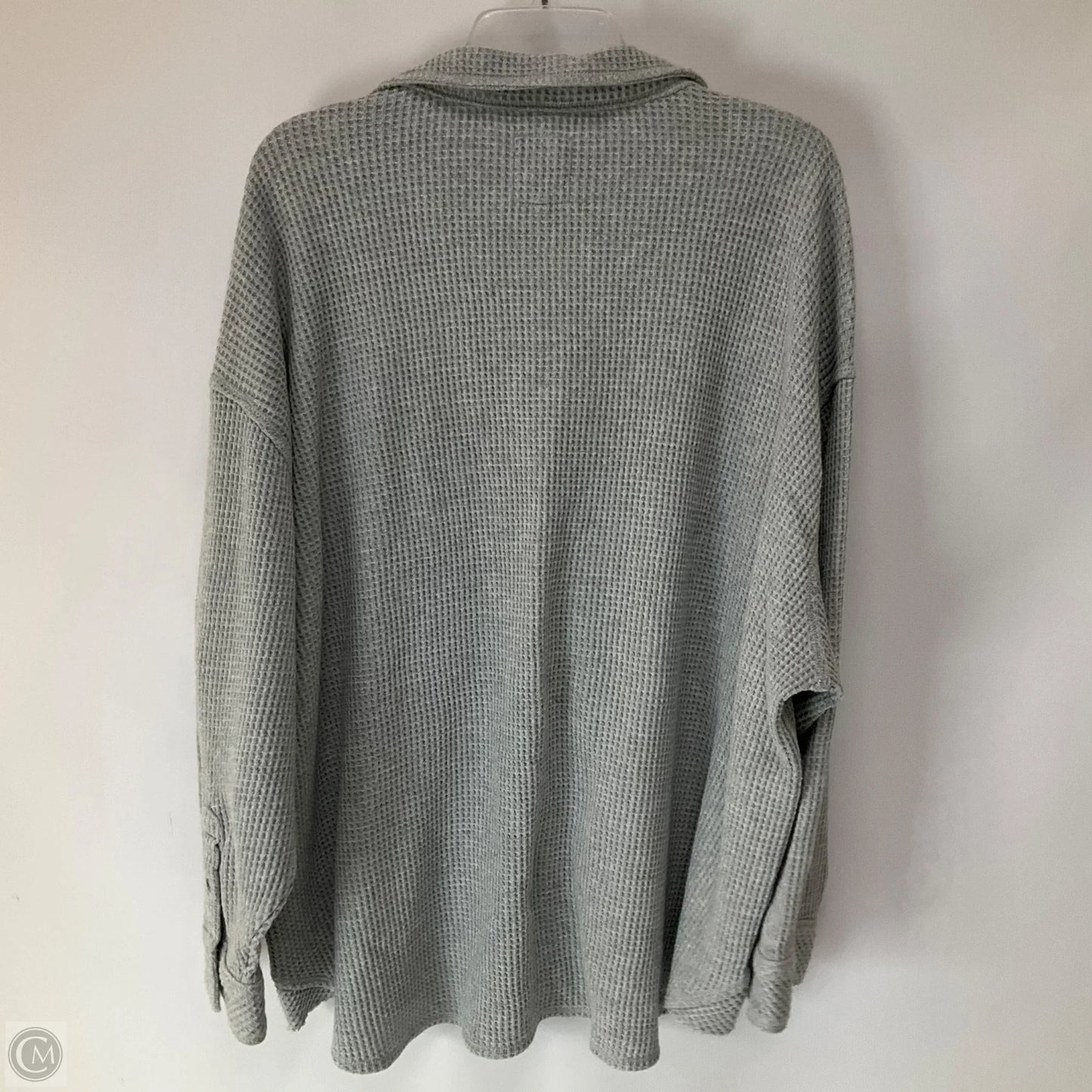 Top Long Sleeve By Aerie In Grey, Size: L