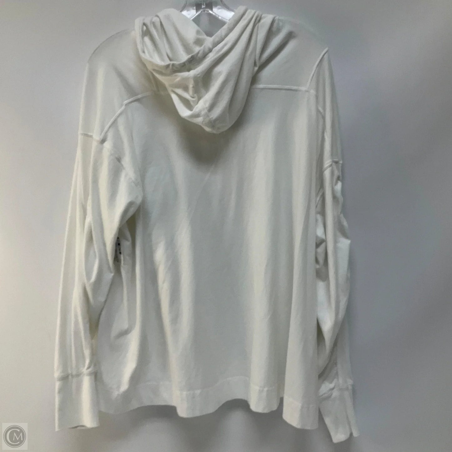 Sweatshirt Hoodie By Free People In White, Size: M