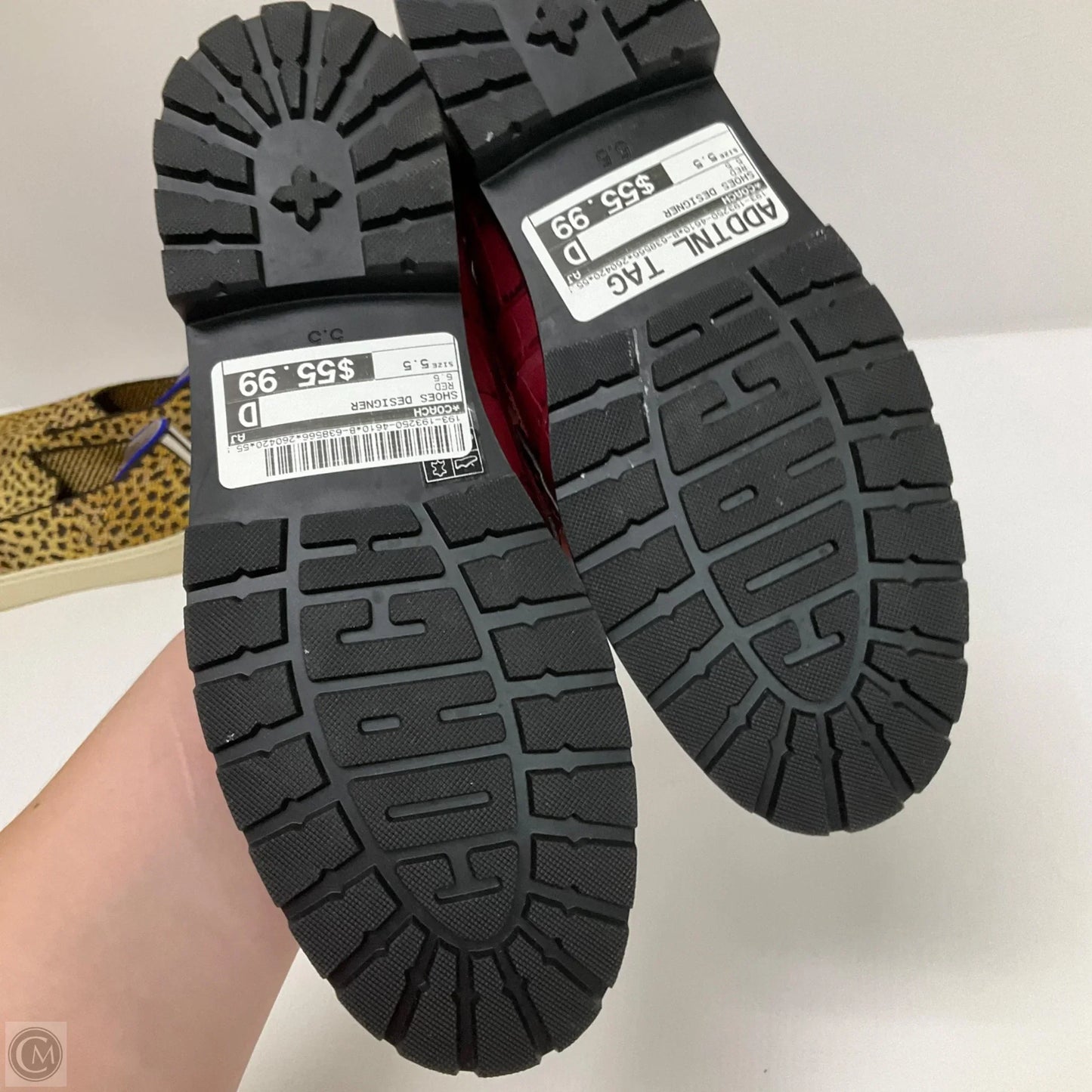 Shoes Designer By Coach In Red, Size: 5.5