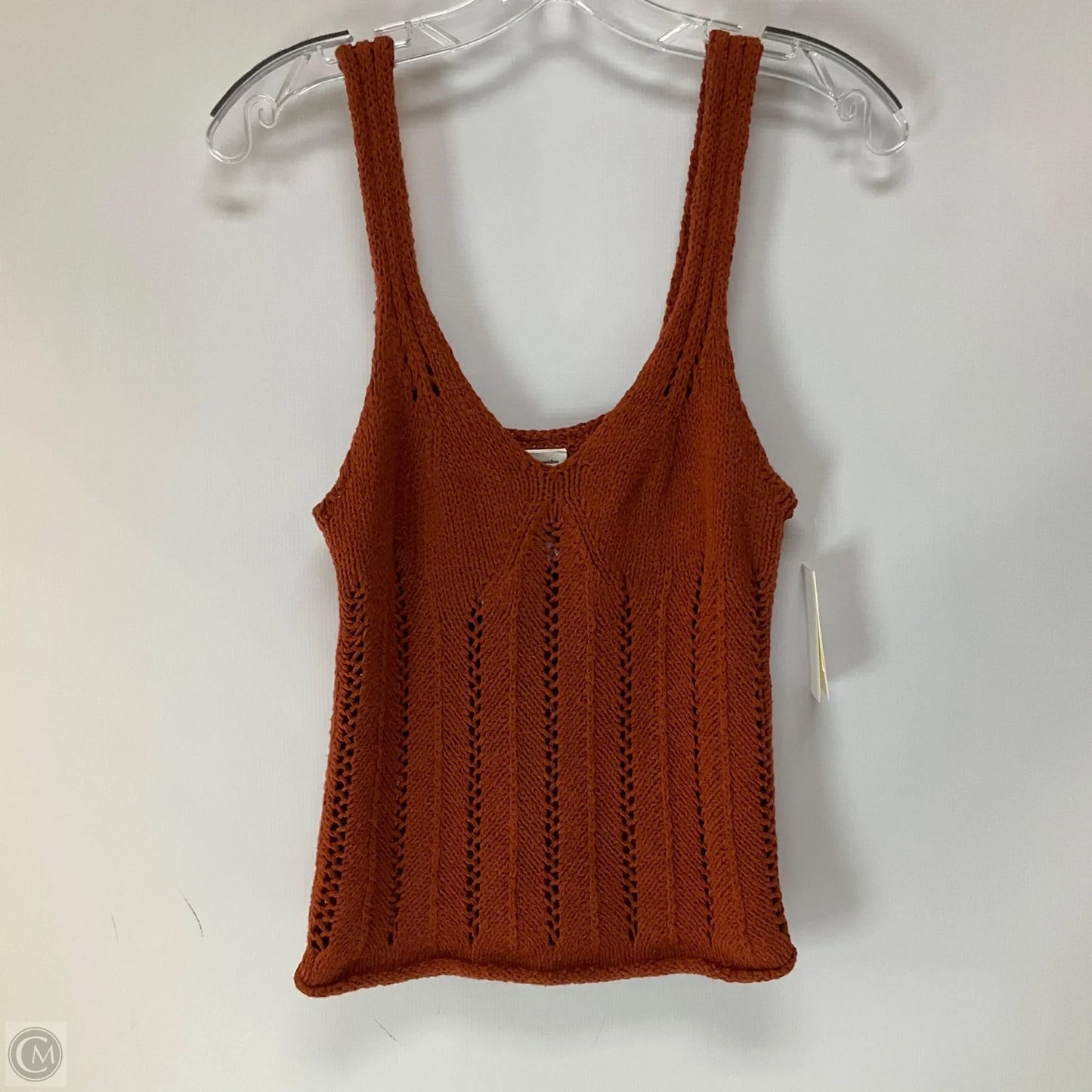 Top Sleeveless By Abercrombie And Fitch In Orange, Size: S