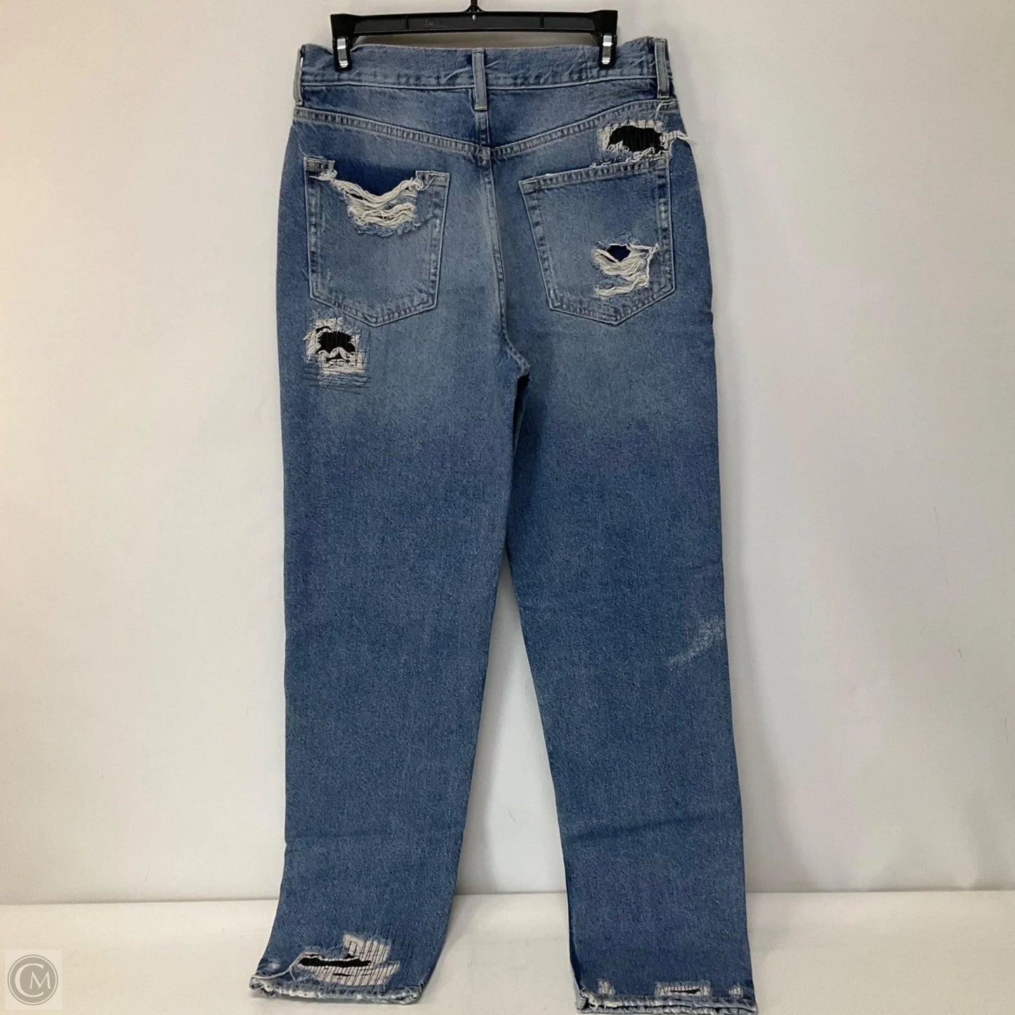 Jeans Straight By Free People In Blue Denim, Size: 6