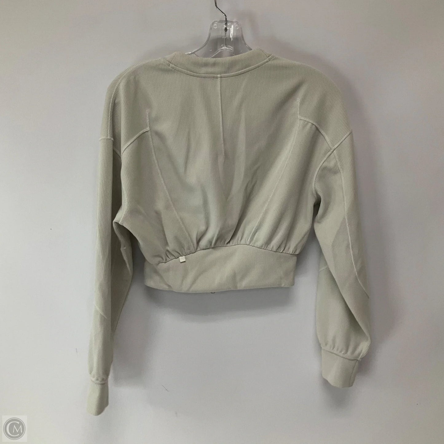 Athletic Jacket By Lululemon In Ivory, Size: 2