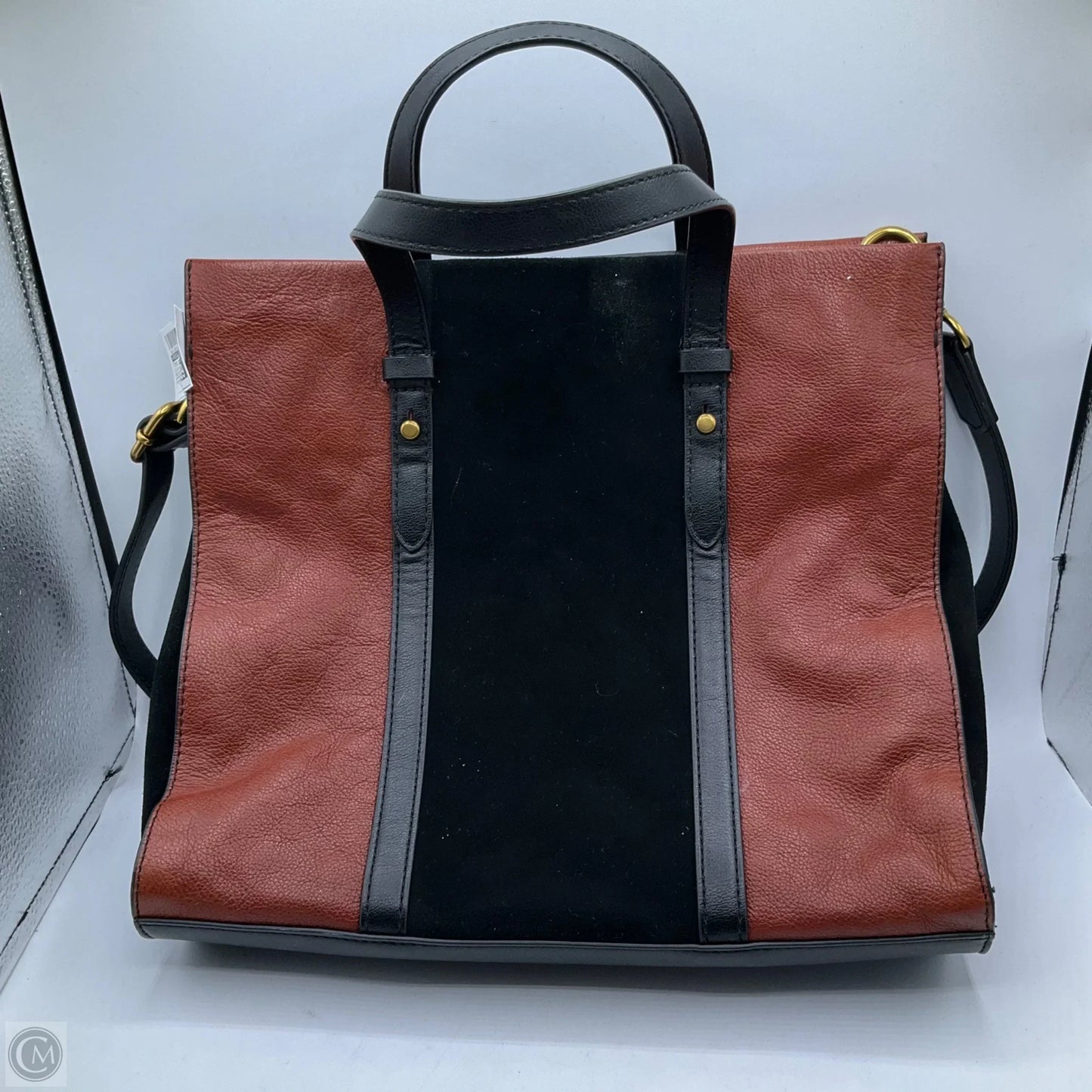 Tote Leather By Fossil, Size: Medium