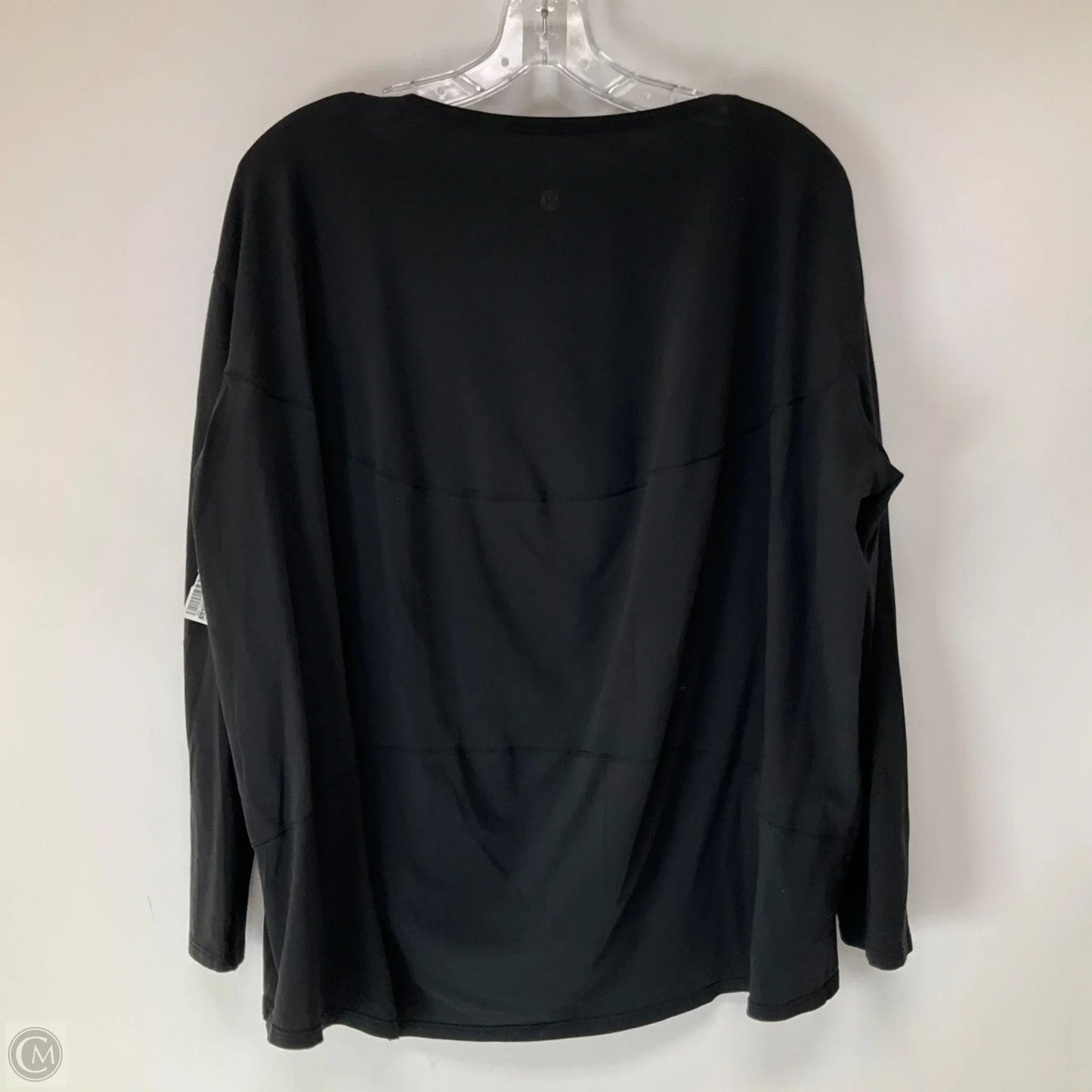 Athletic Top Long Sleeve Crewneck By Lululemon In Black, Size: 10