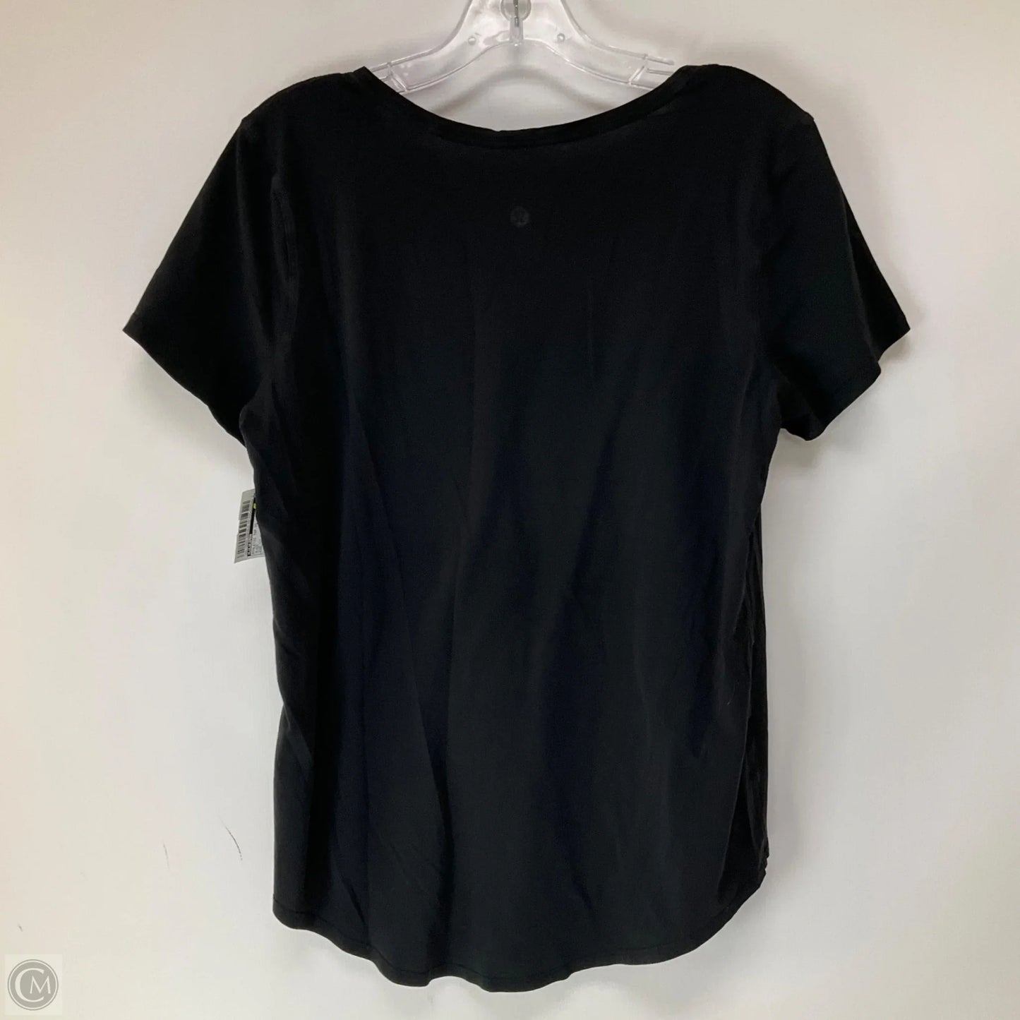 Athletic Top Short Sleeve By Lululemon In Black, Size: 10