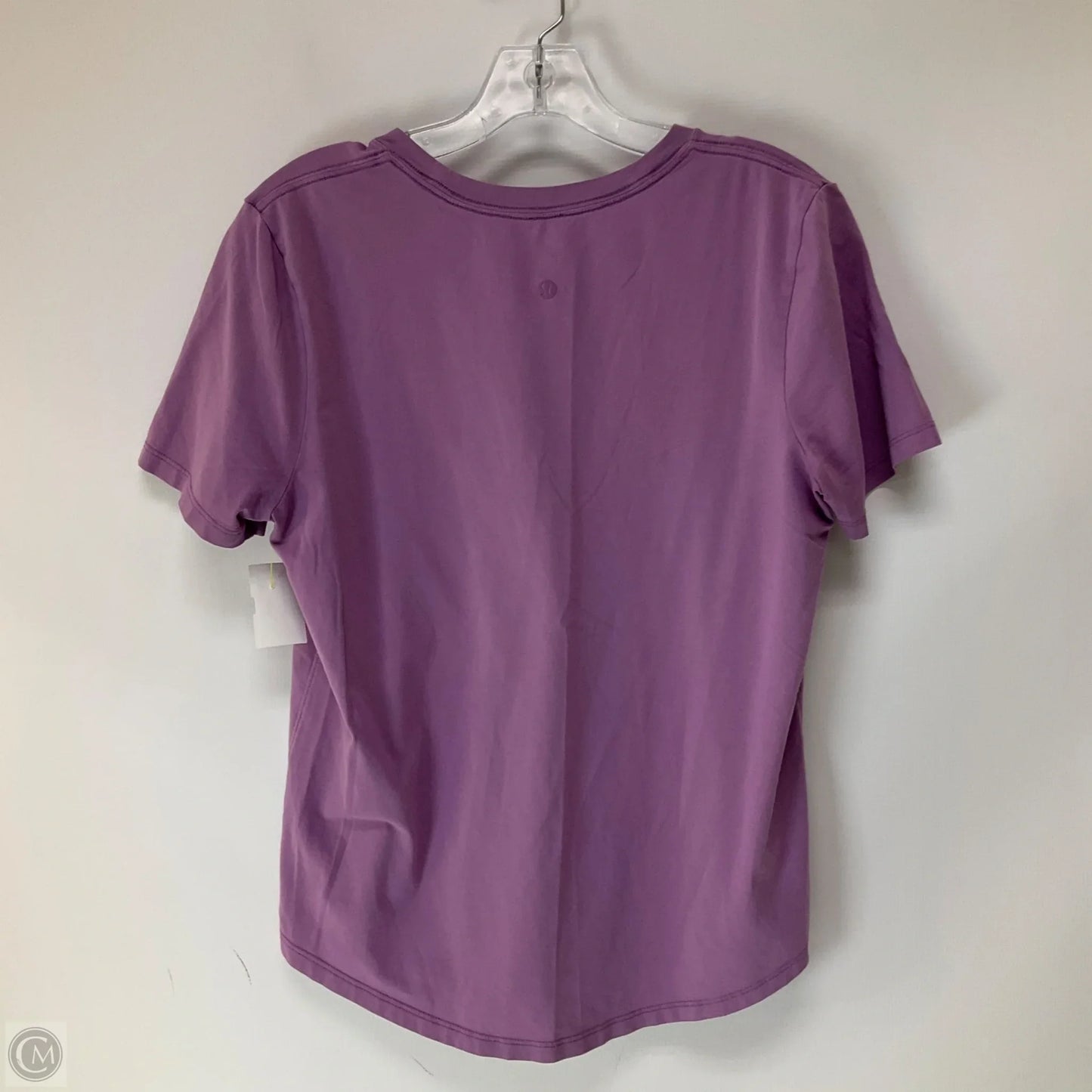 Athletic Top Short Sleeve By Lululemon In Purple, Size: 10