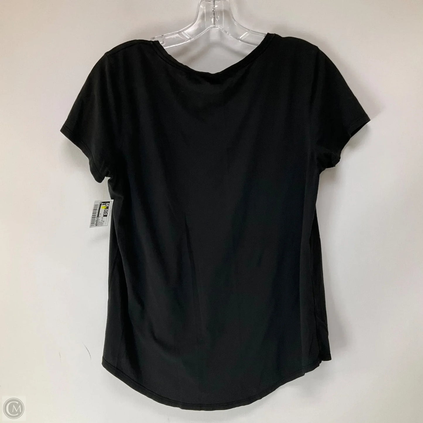 Athletic Top Short Sleeve By Lululemon In Black, Size: 10