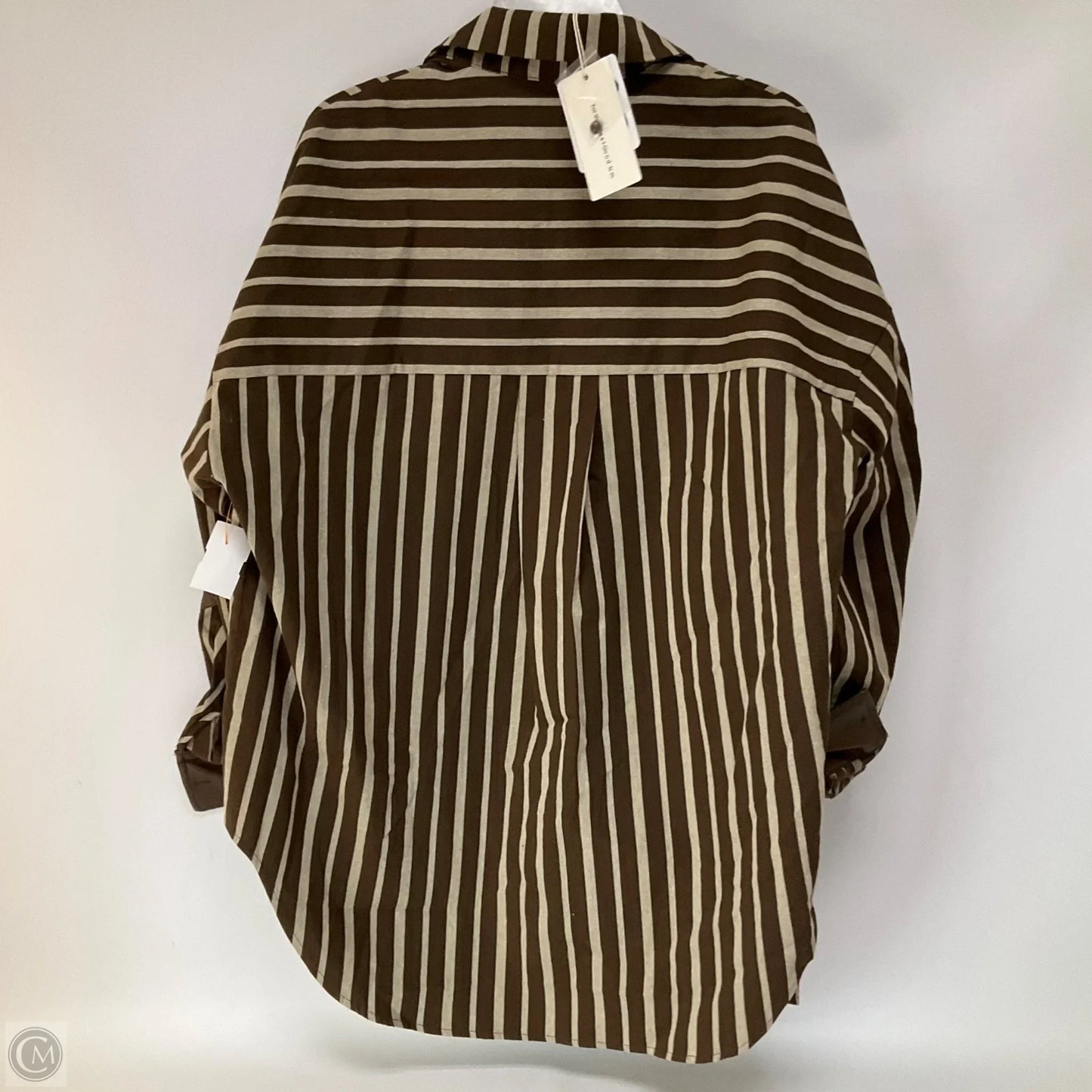 Blazer By Clothes Mentor In Striped Pattern, Size: M