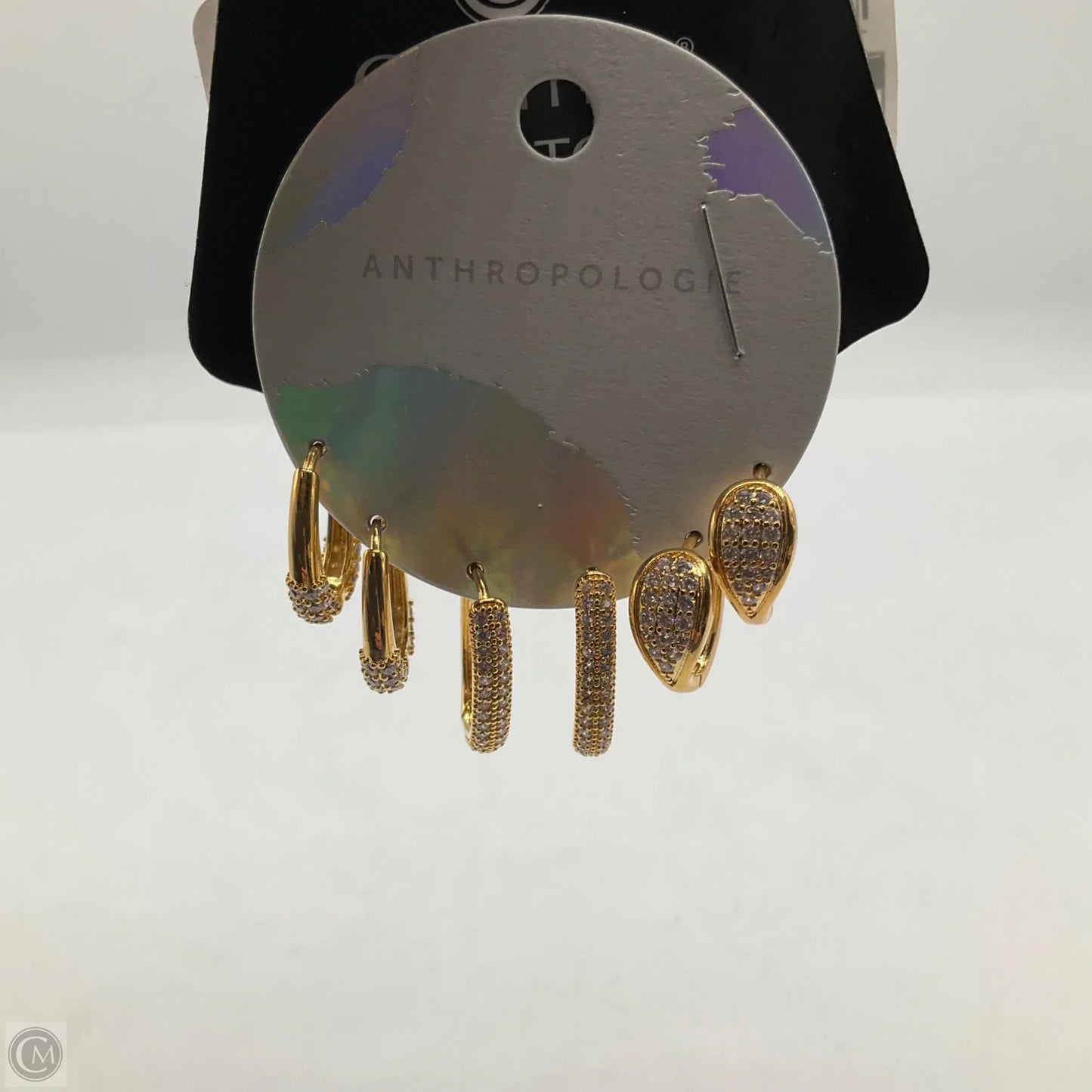 Earrings Hoop By Anthropologie, Size: 03 Piece Set