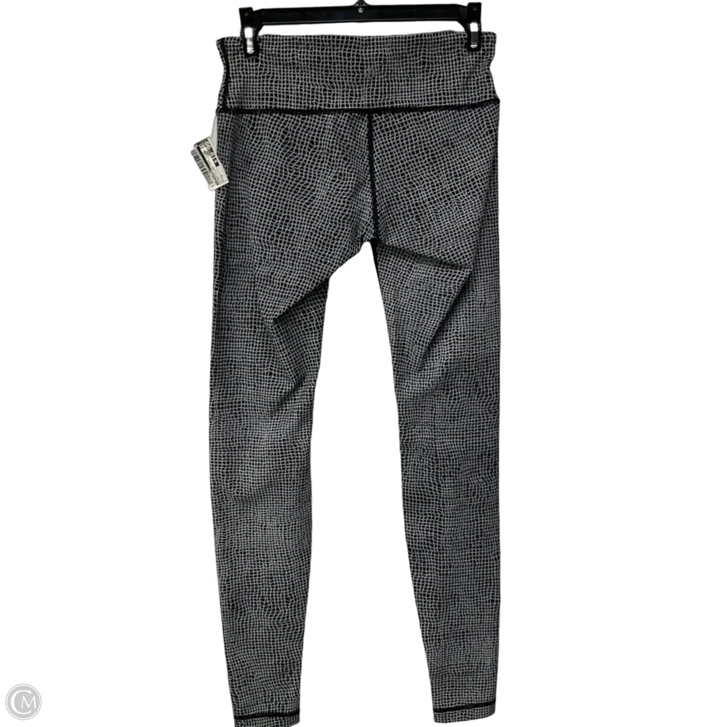 Athletic Leggings By Lululemon In Black & White, Size: 6