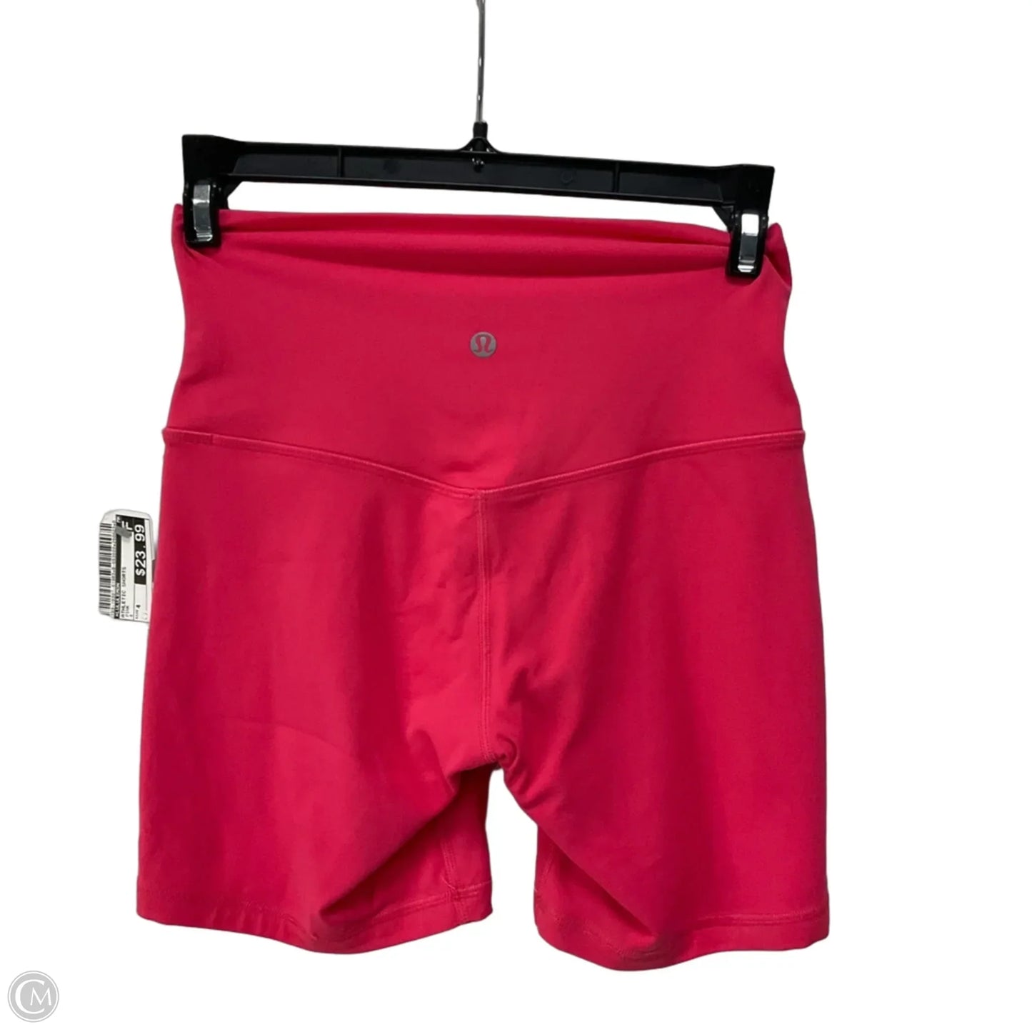 Athletic Shorts By Lululemon In Pink, Size: 4