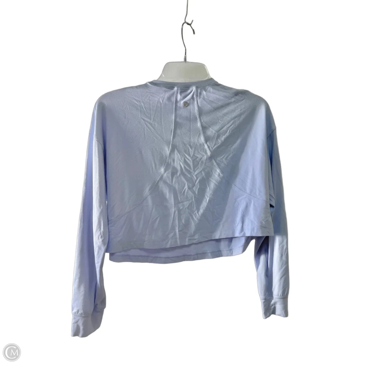 Athletic Top Long Sleeve Crewneck By Lululemon In Blue, Size: 4