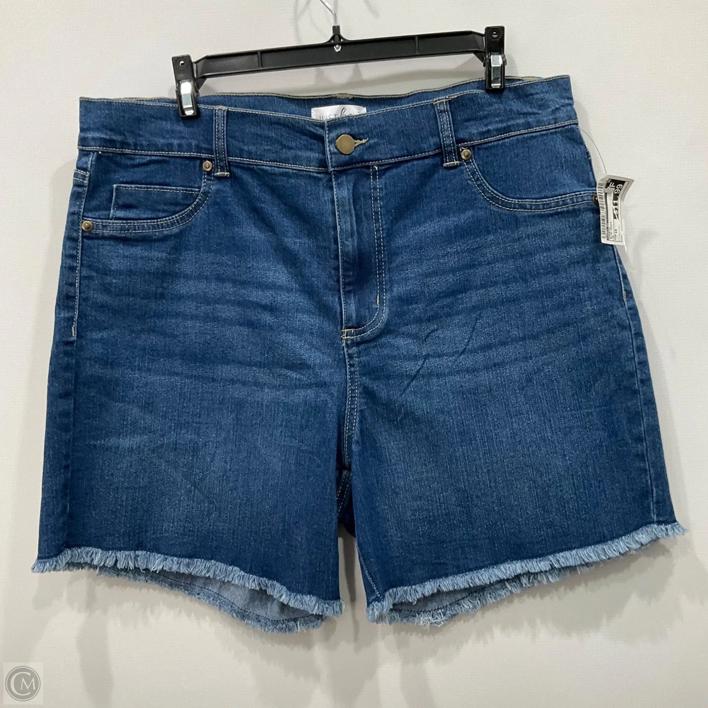 Shorts By Just Be In Blue Denim, Size: 1x