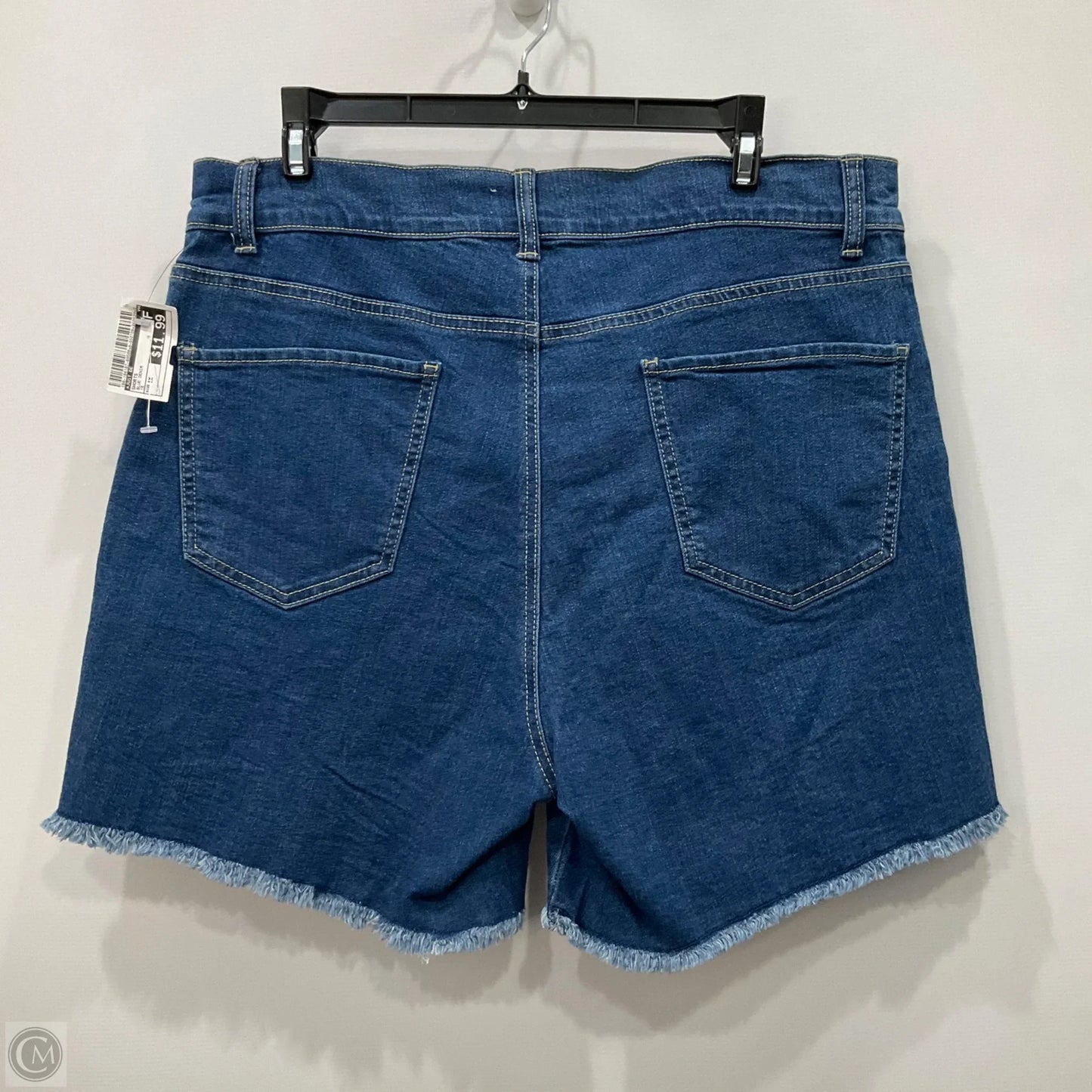 Shorts By Just Be In Blue Denim, Size: 1x