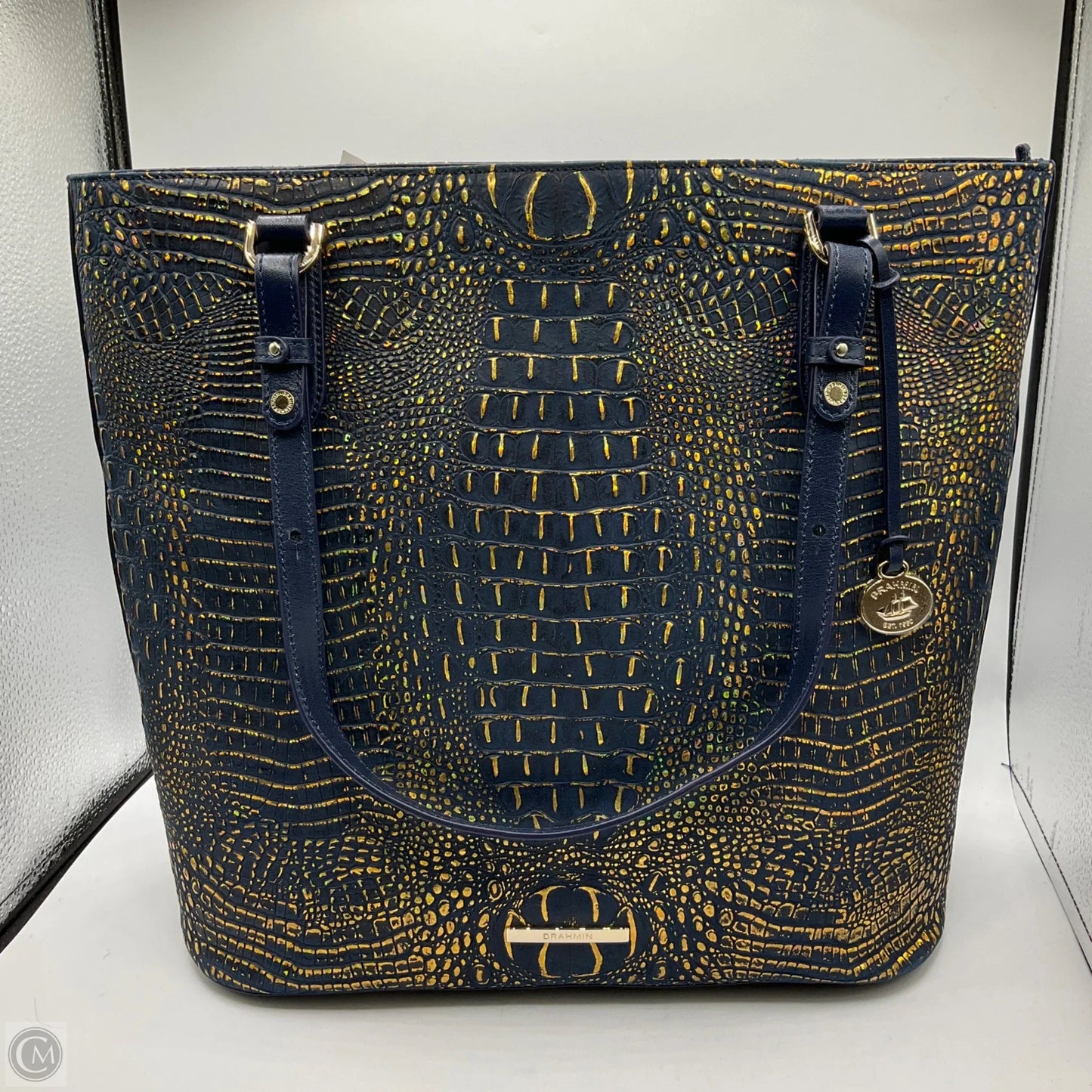 Handbag Designer By Brahmin, Size: Large