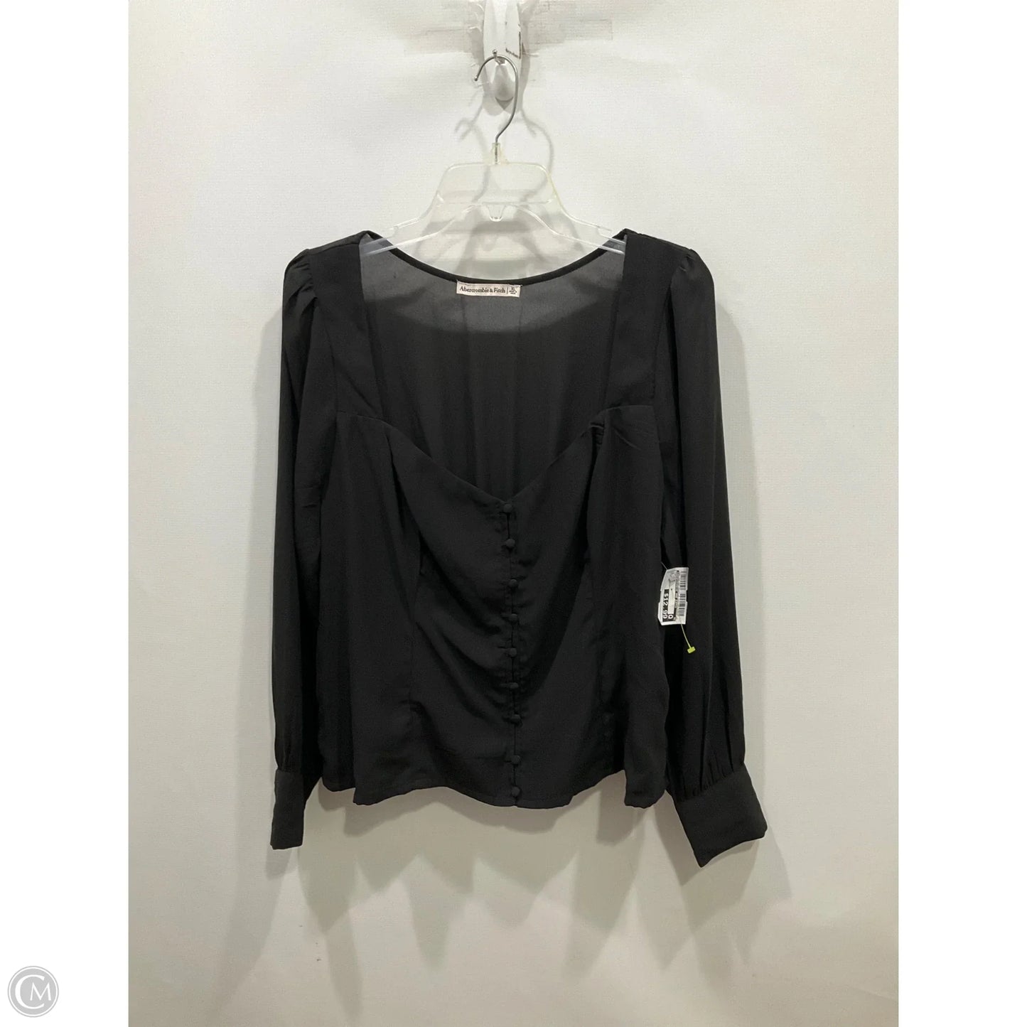 Top Long Sleeve By Abercrombie And Fitch In Black, Size: Xl
