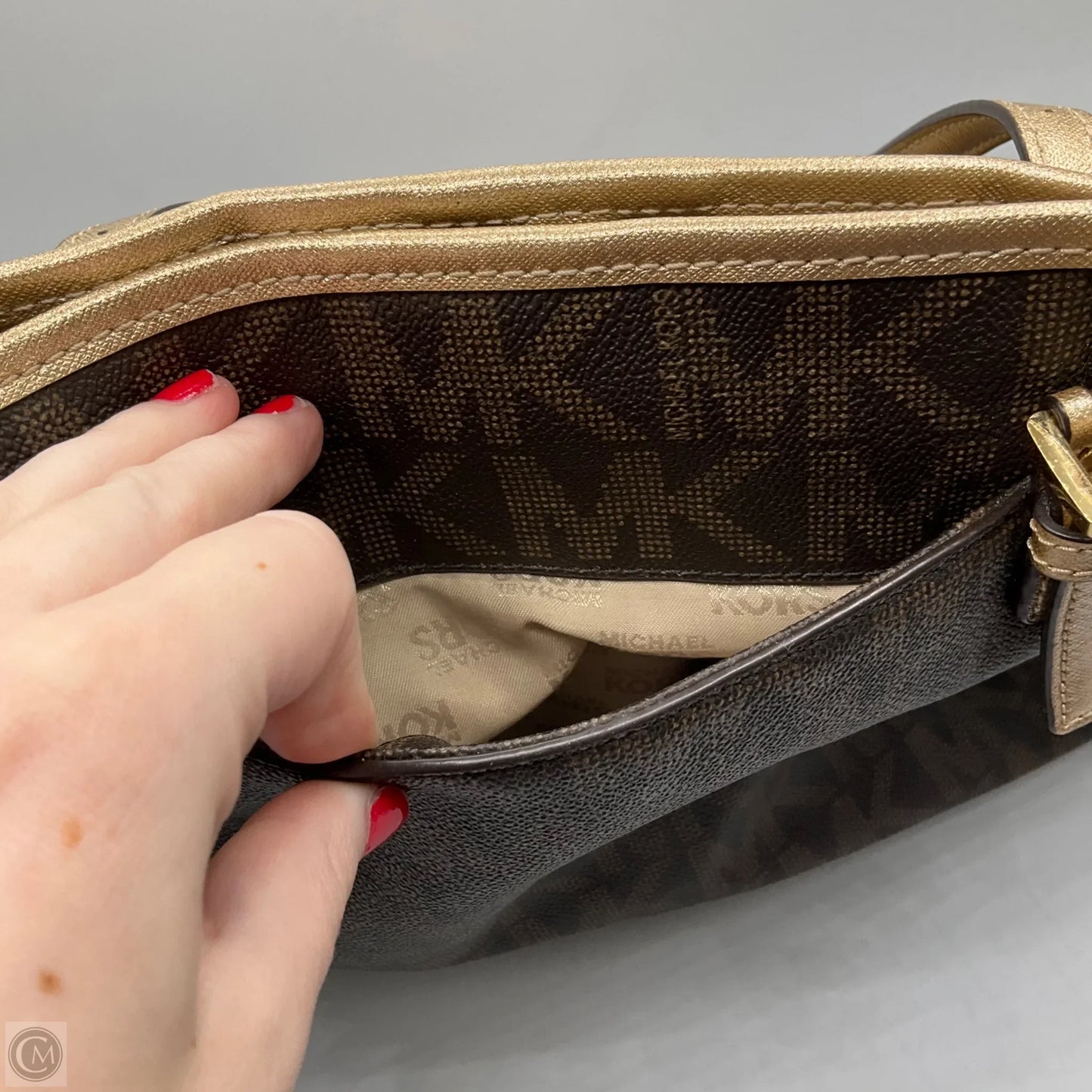 Handbag Designer By Michael Kors, Size: Large