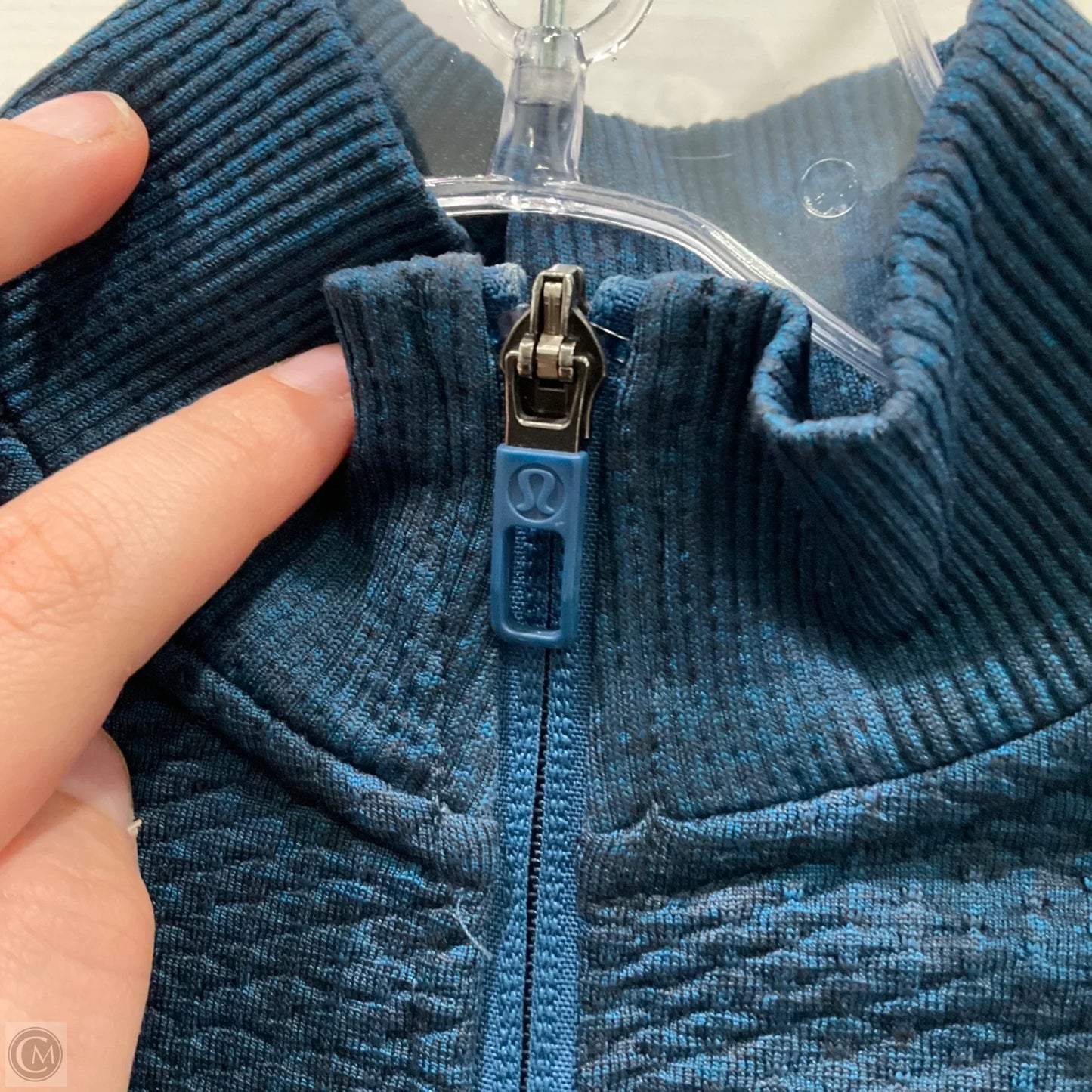 Athletic Jacket By Lululemon In Blue, Size: Xs