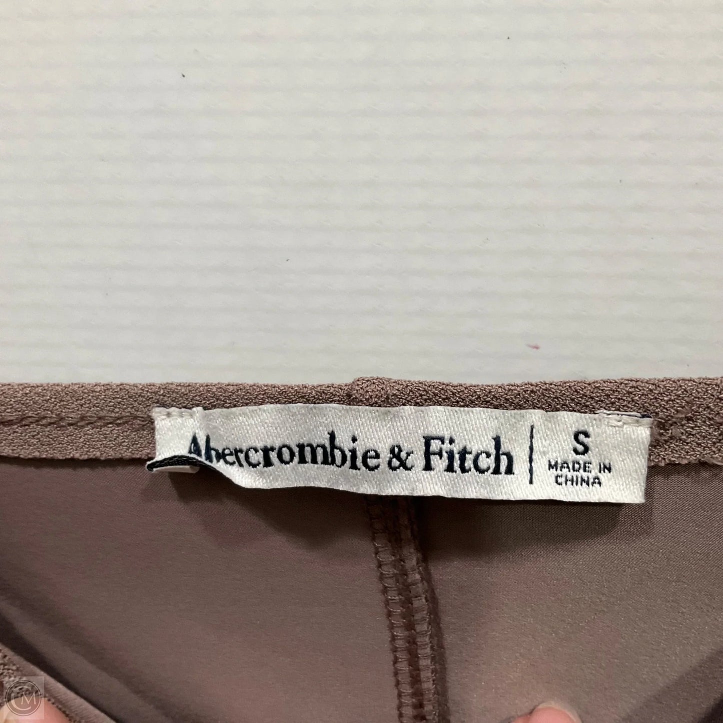 Top Long Sleeve By Abercrombie And Fitch In Taupe, Size: S