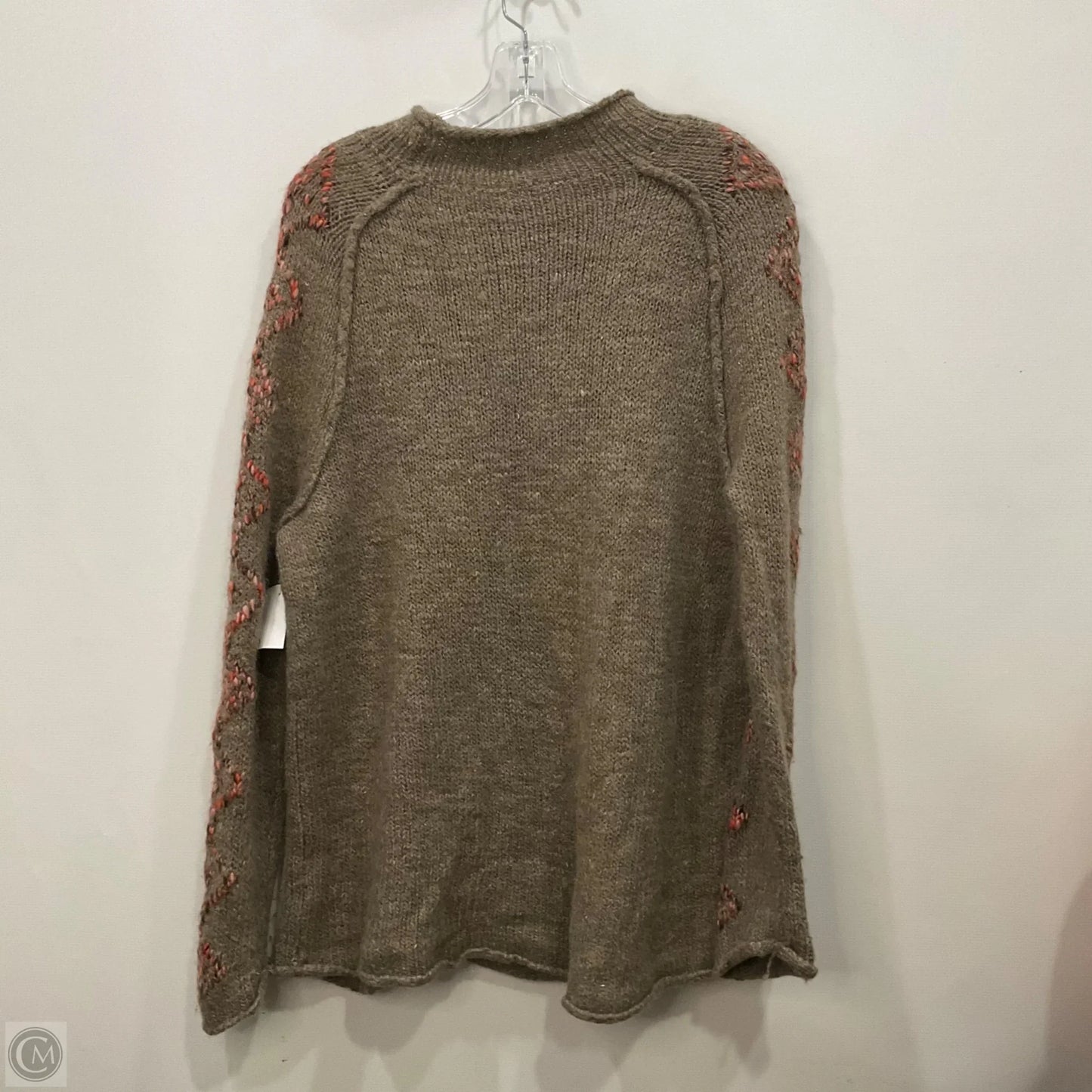 Sweater By Free People In Brown & Pink, Size: M