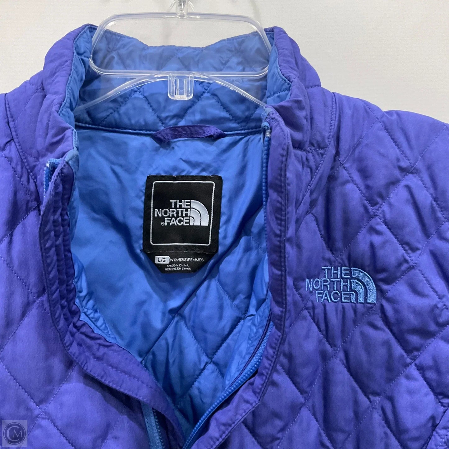 Coat Puffer & Quilted By North Face In Blue, Size: L