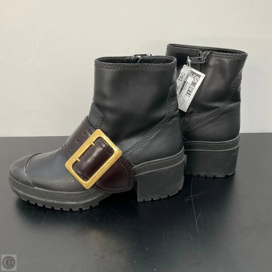 Boots Luxury Designer By Burberry In Black, Size: 7.5
