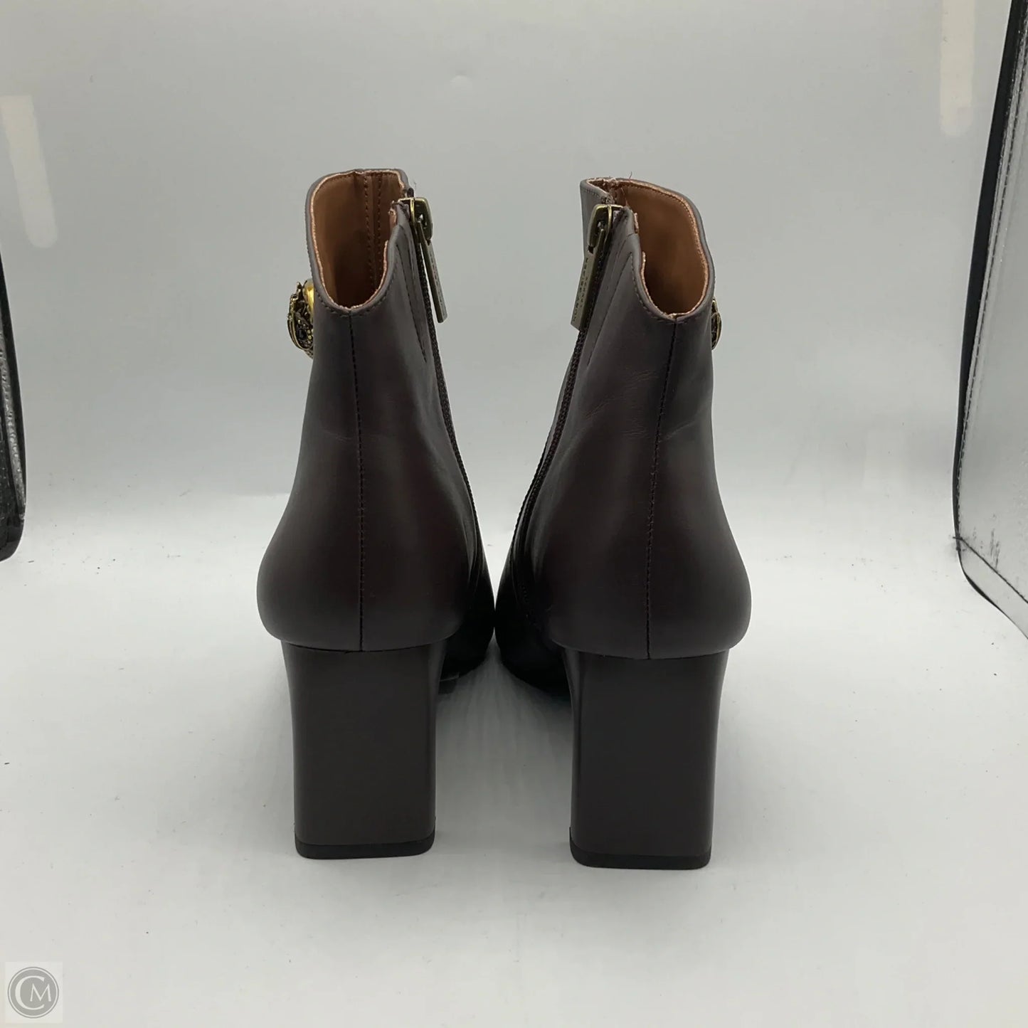 Boots Designer By Kurt Geiger In Bronze, Size: 6
