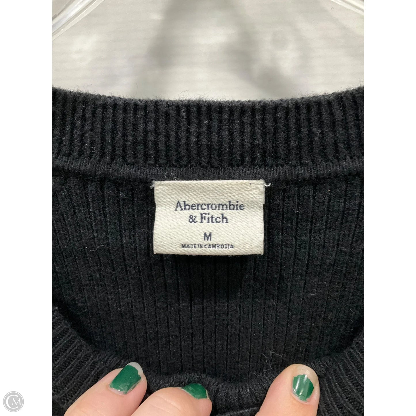 Top Long Sleeve Basic By Abercrombie And Fitch In Black, Size: M